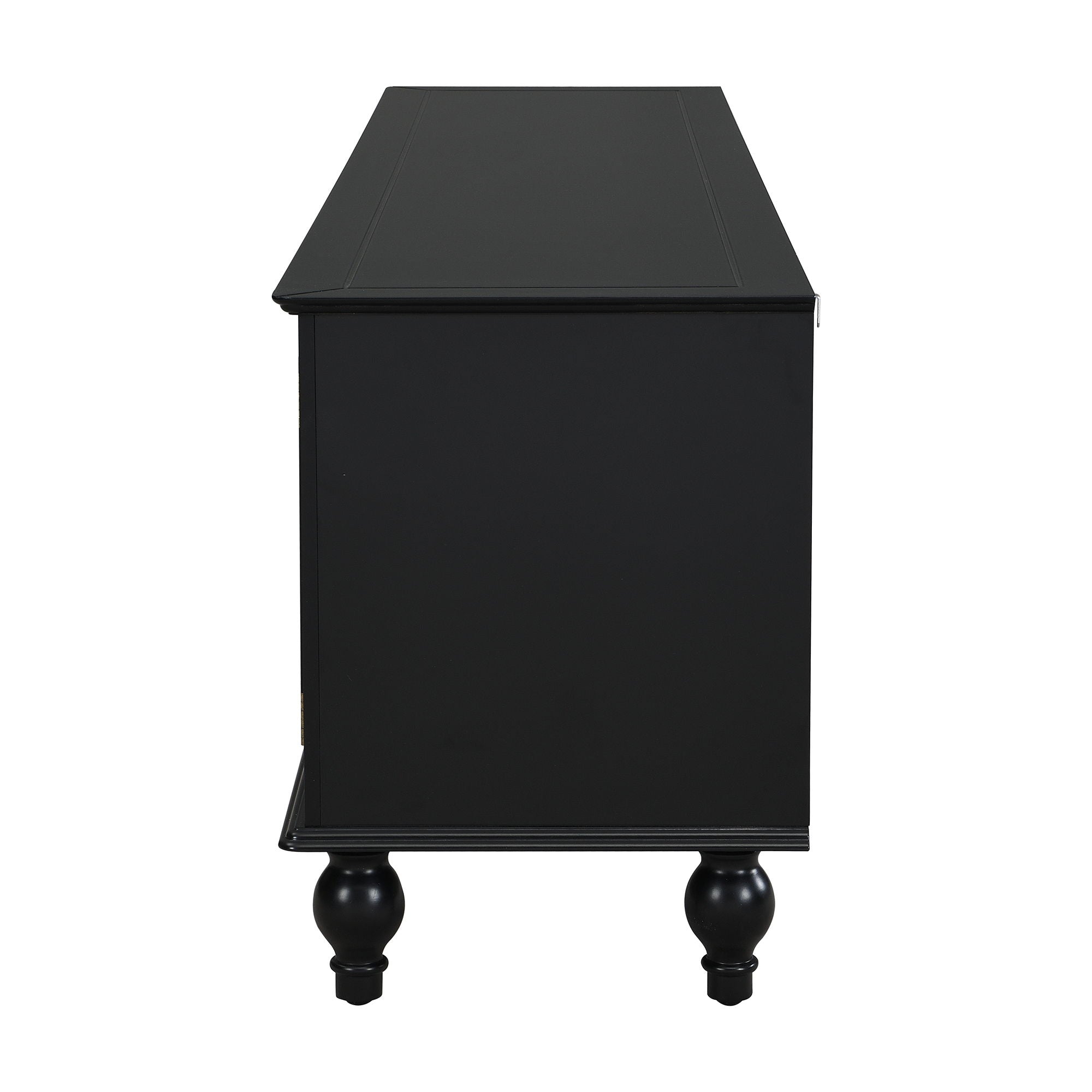 TV Stand For TVs Up To 80", Entertainment Center With Open Compartment