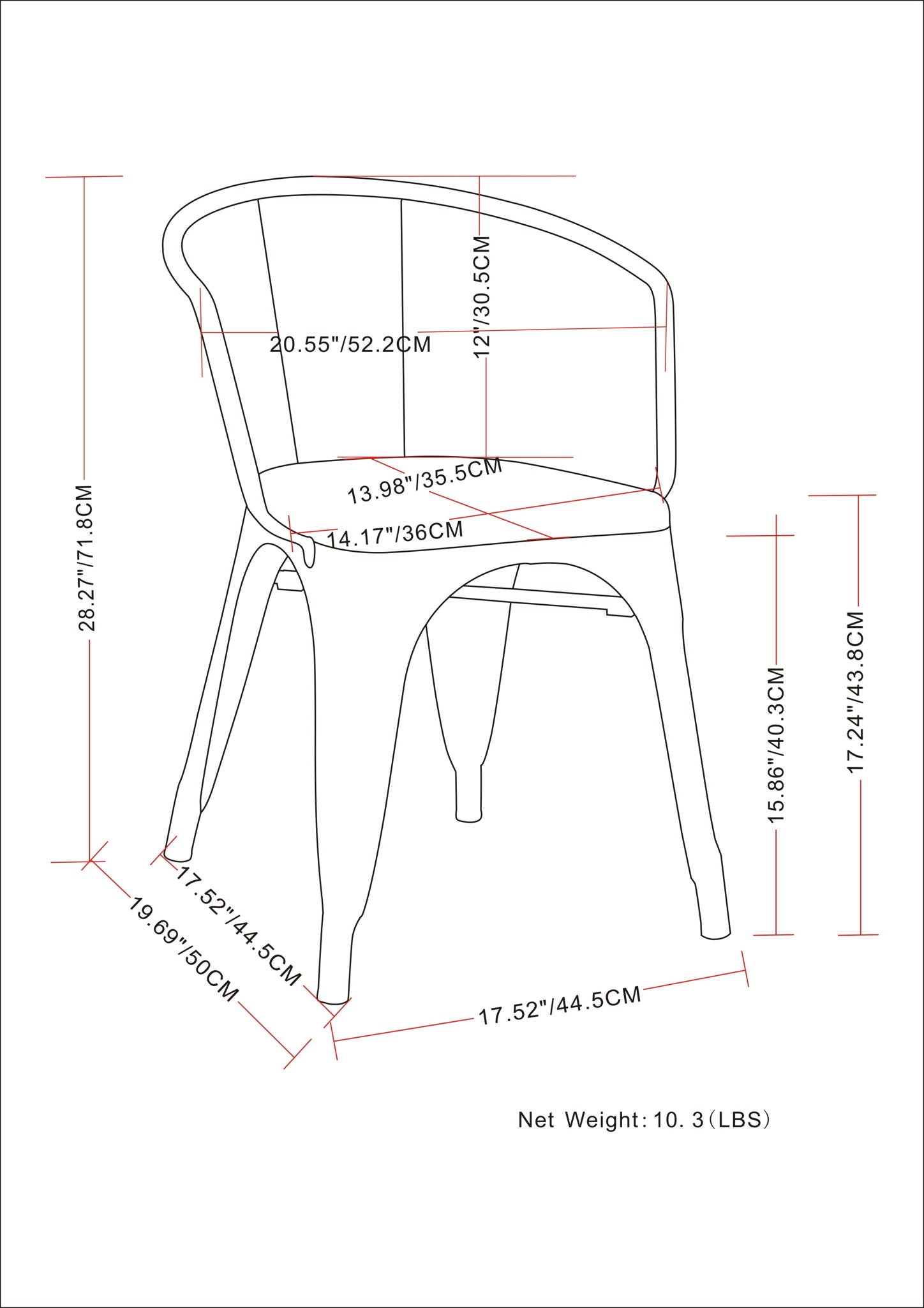 Larkin - Metal Dining Arm Chair (Set of 2) - Distressed Black / Silver