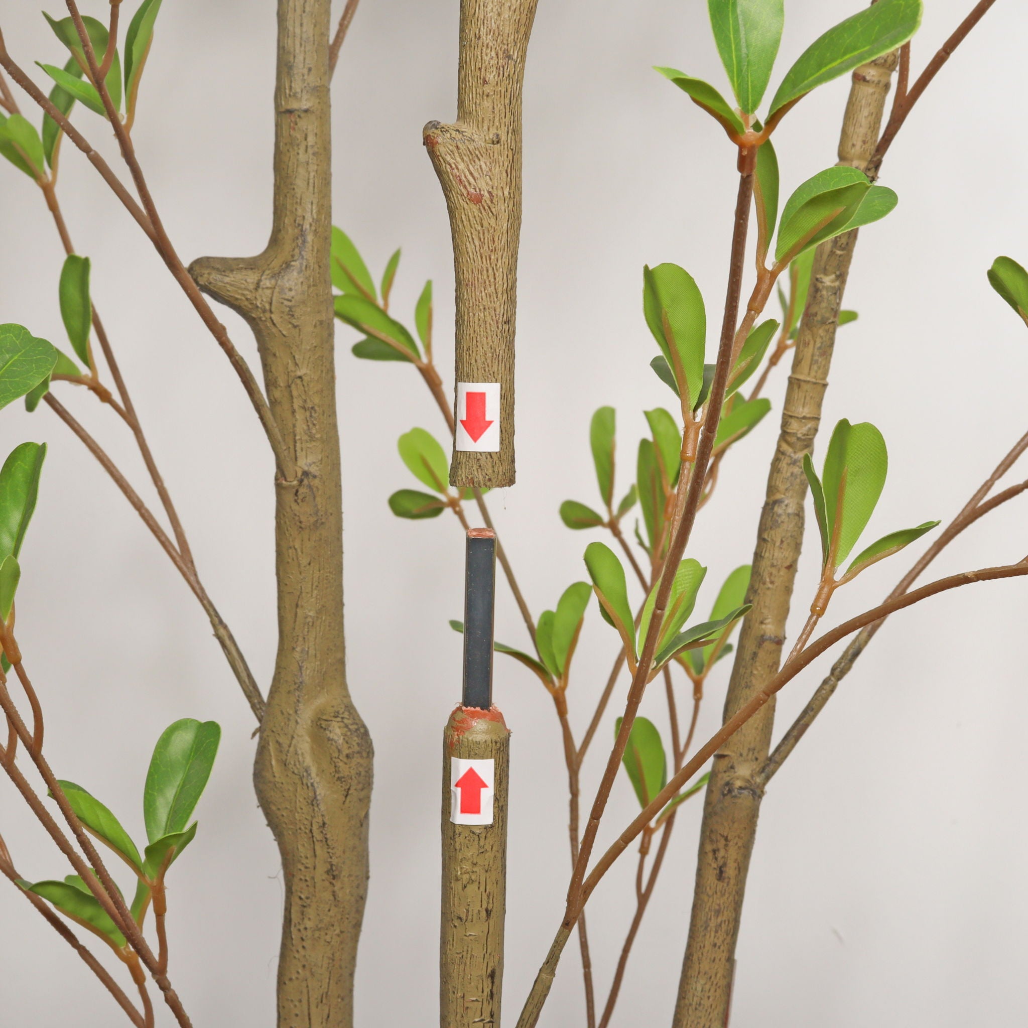 Lifelike Artificial Olive Tree With Plastic Pot For Home Living Room Decor - Green Leaves