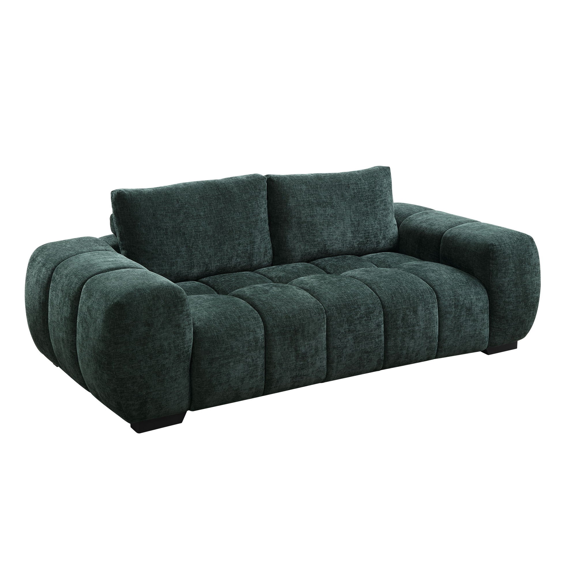 Ferrand - 2 Pieces Green Living Room Sofa & Loveseat Set - Green - Best Buy Furniture