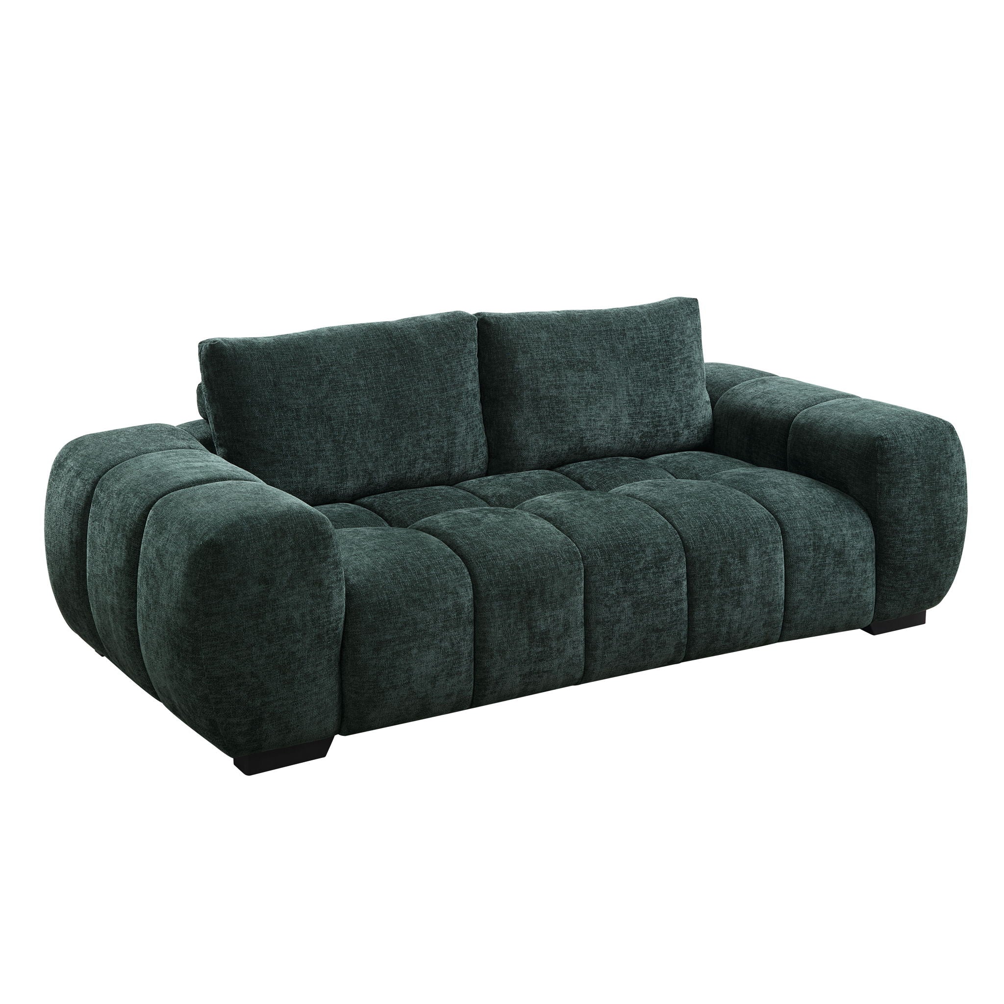 Ferrand - 2 Pieces Green Living Room Sofa & Loveseat Set - Green - Best Buy Furniture