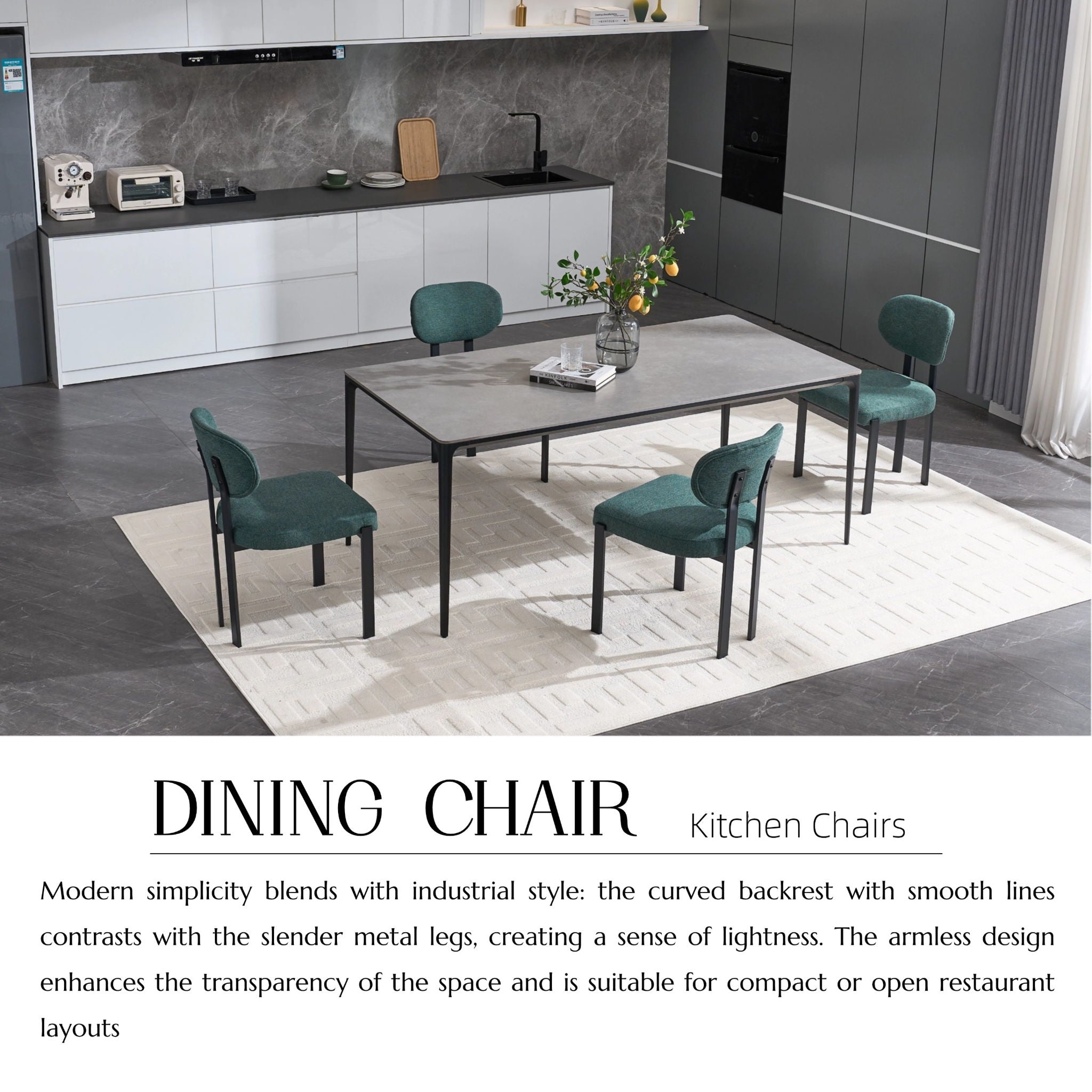 Dining Armless Chairs (Set of 2)