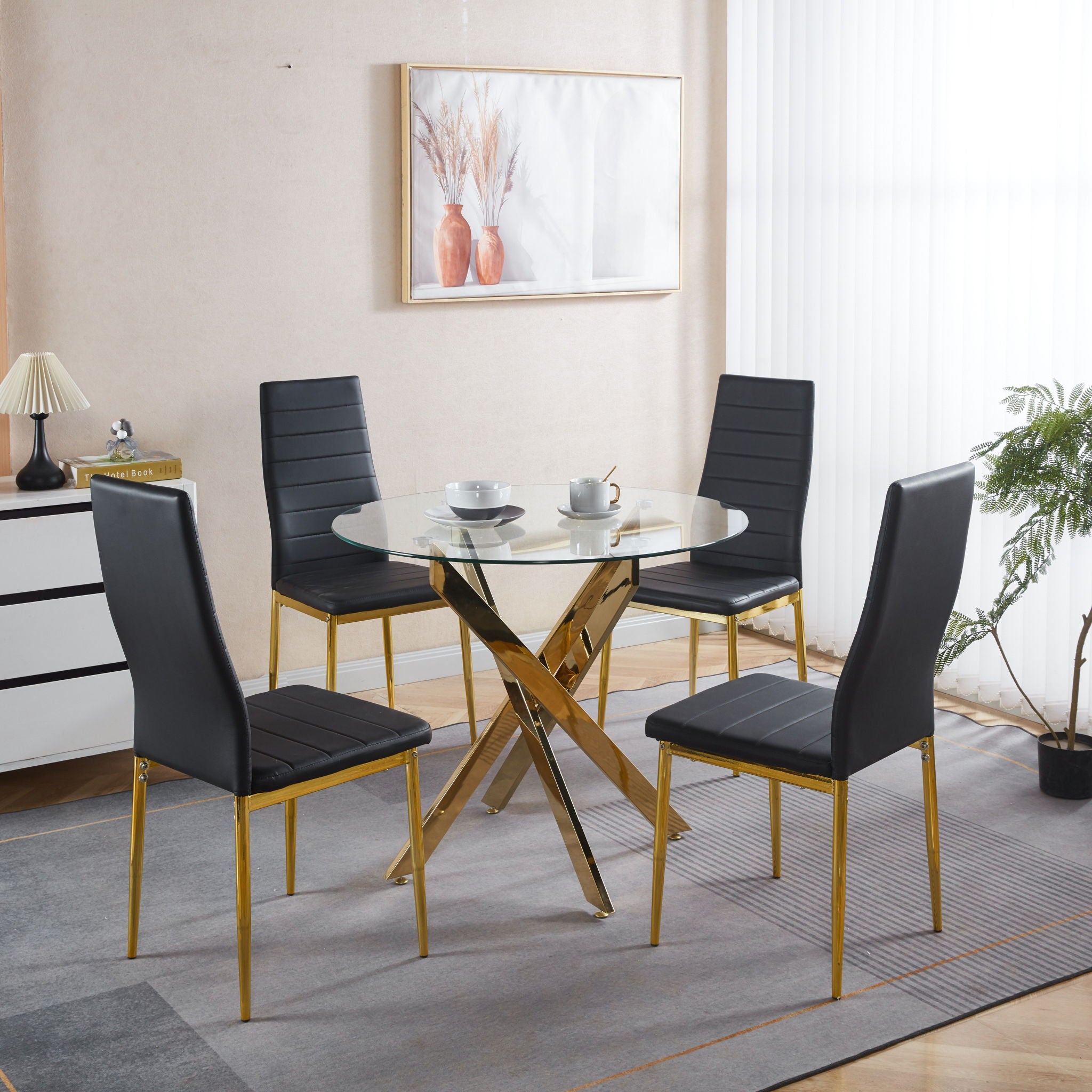 Golden Leg Dining Chair (Set of 4)
