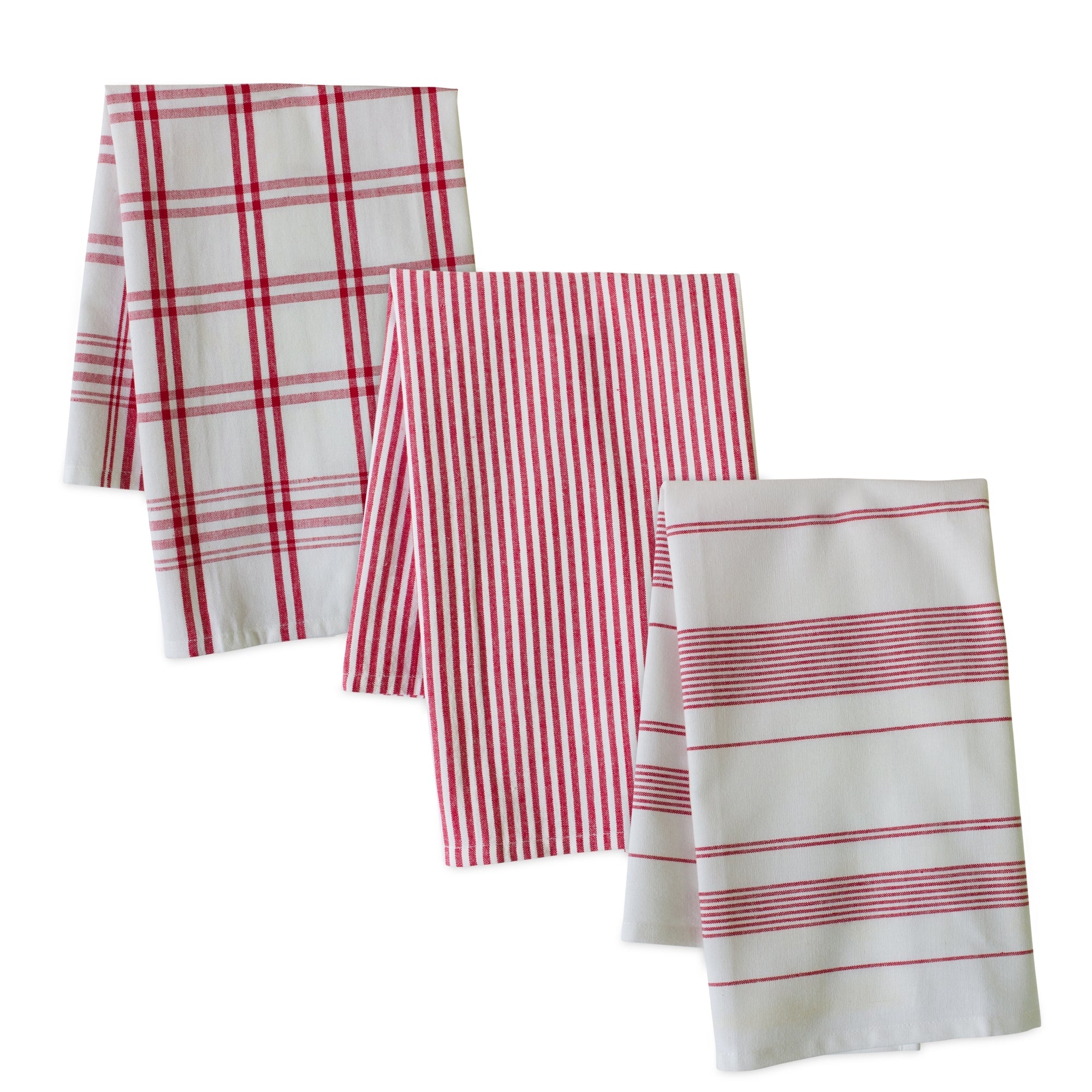 Red-Striped-Tea-Towel-(Set-of-3)-Kitchen-Towels