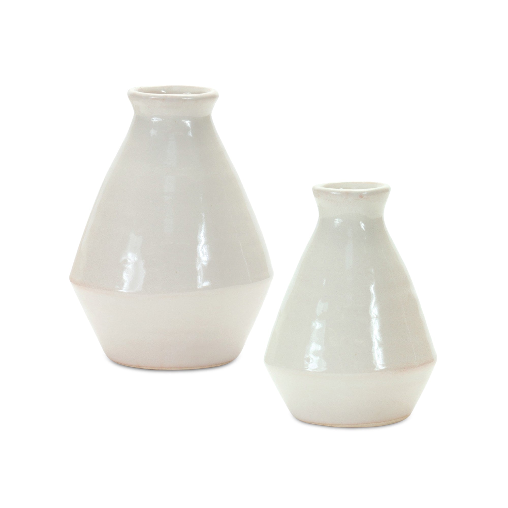 Modern-Terra-Cotta-Tapered-Vase-(Set-of-2)-Vases
