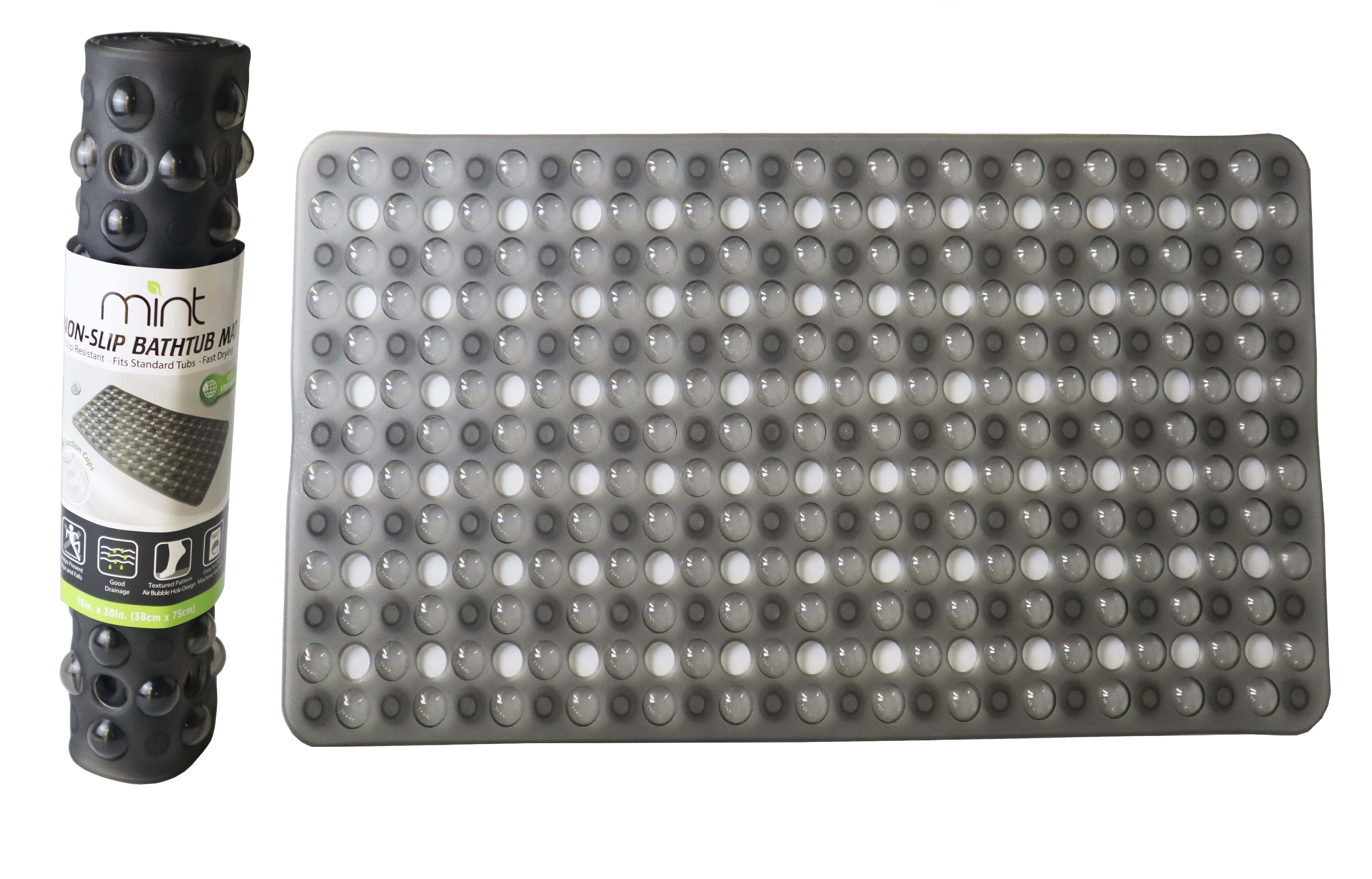 Non Skid Bubble Bath Mat - 4 Colors!
