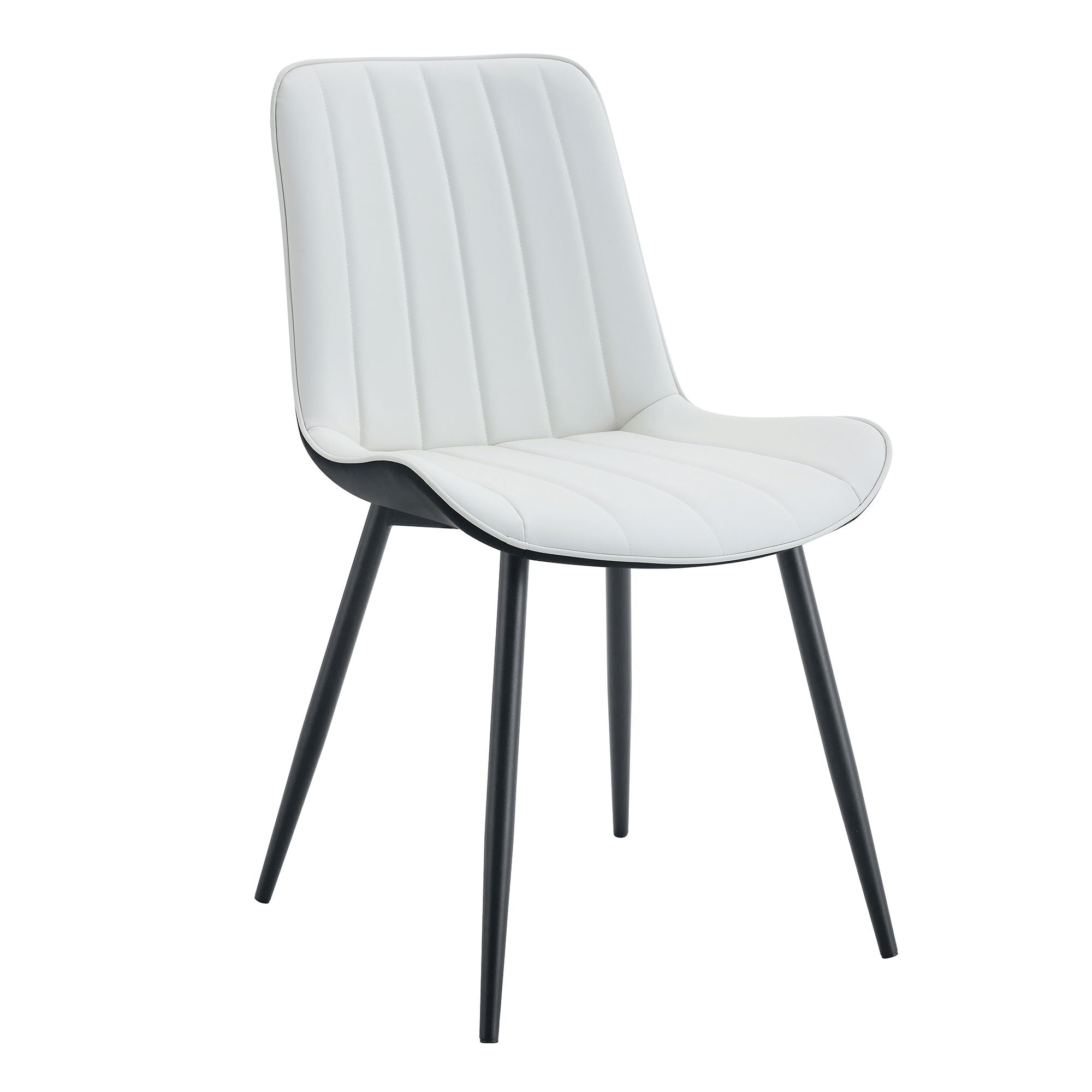 Modern Style Extended Seat Cushion Dining Chair Set