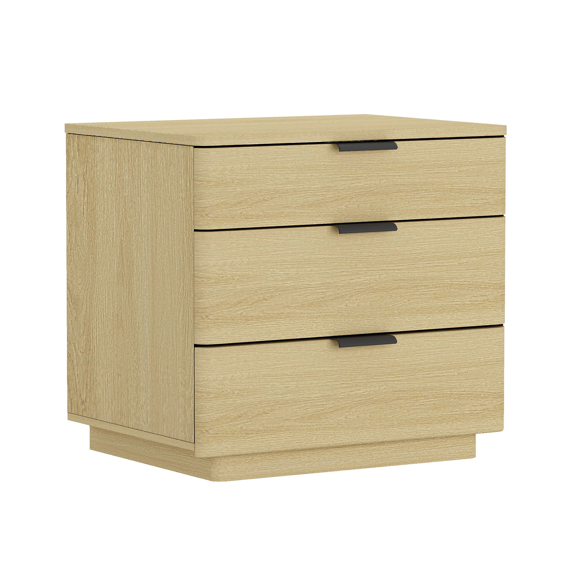 Payton - Nightstand & 3 Drawers - Oak