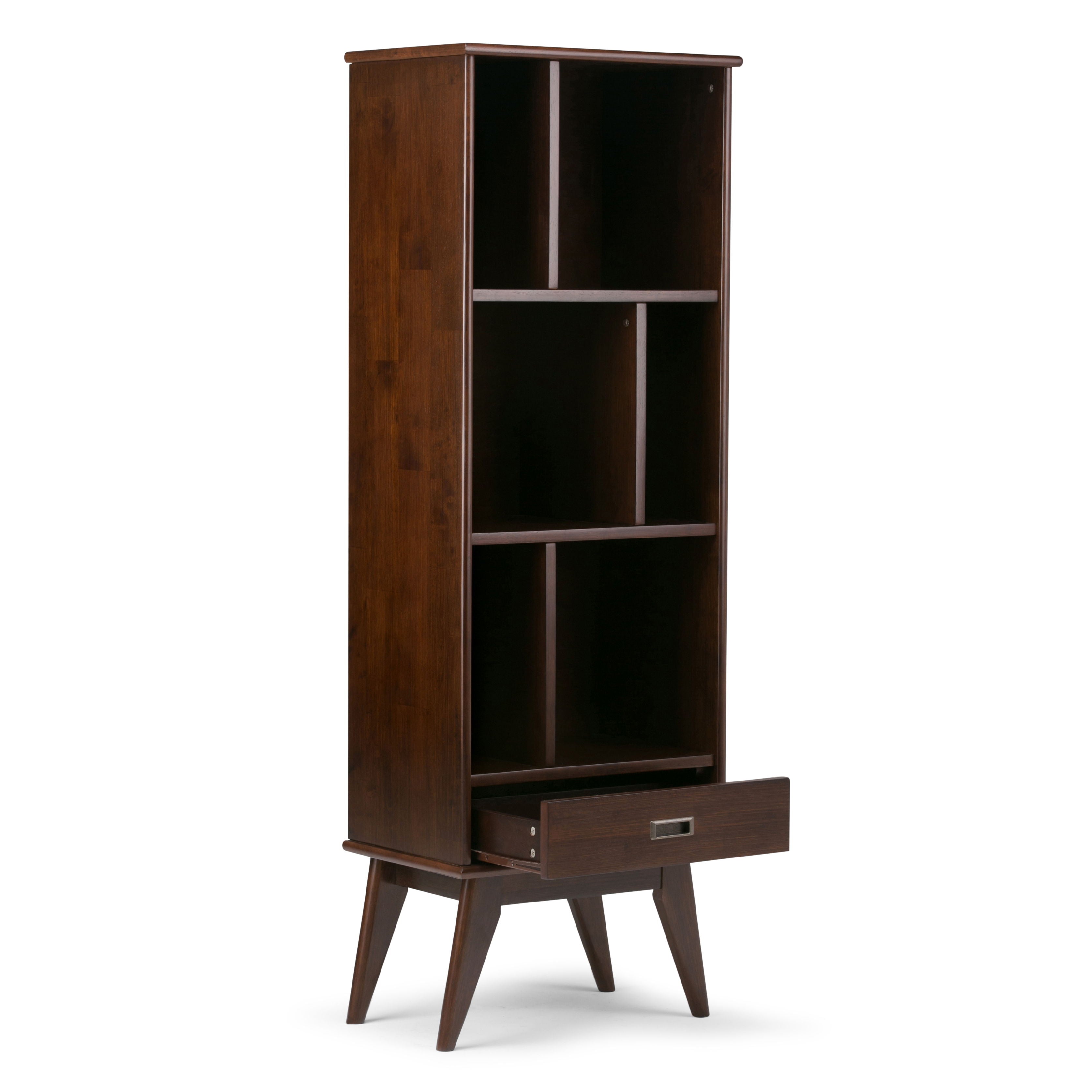 Draper - Mid Century Wide Bookcase And Storage Unit - Best Buy Furniture
