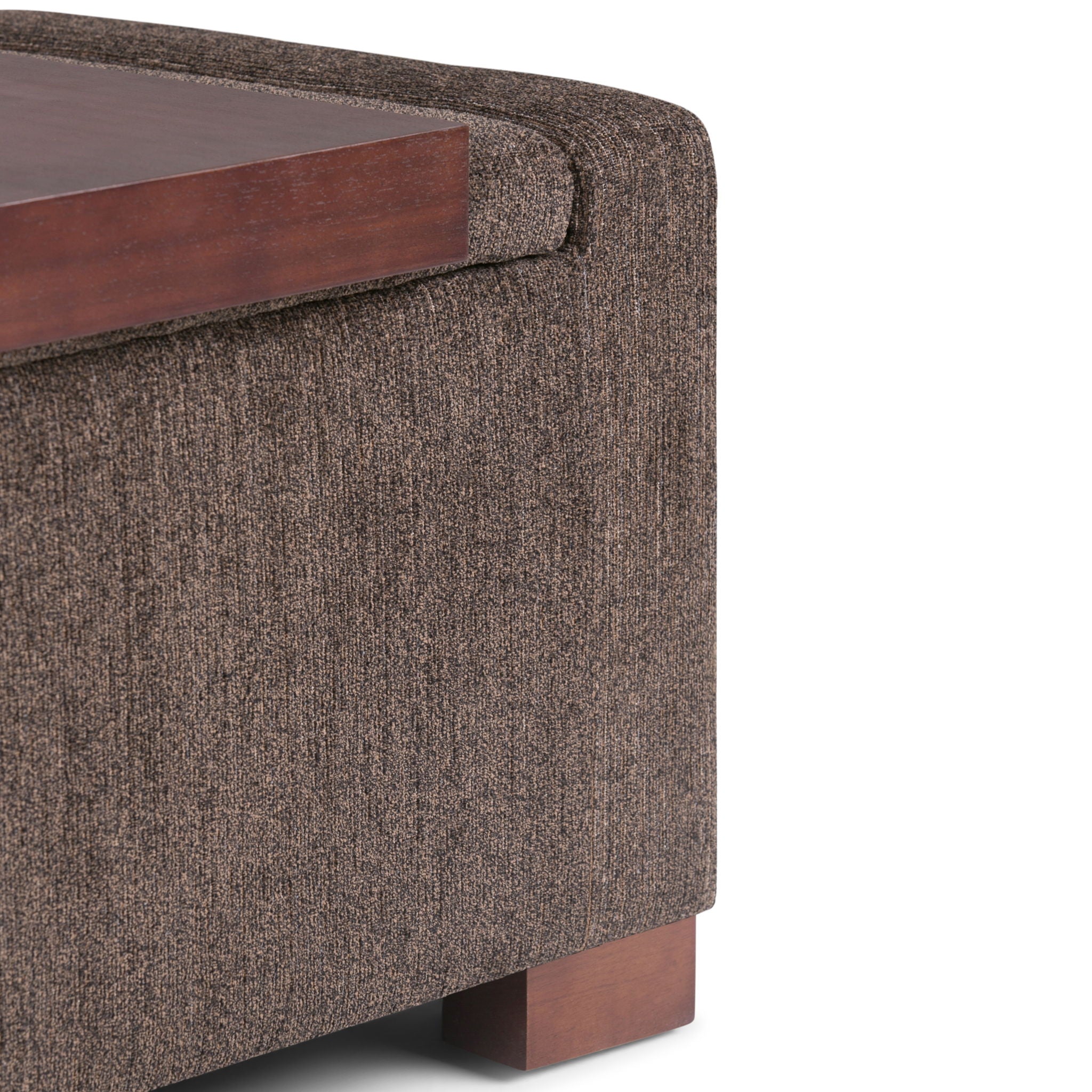 Bretton - Lift Top Storage Ottoman - Deep Umber Brown - Best Buy Furniture