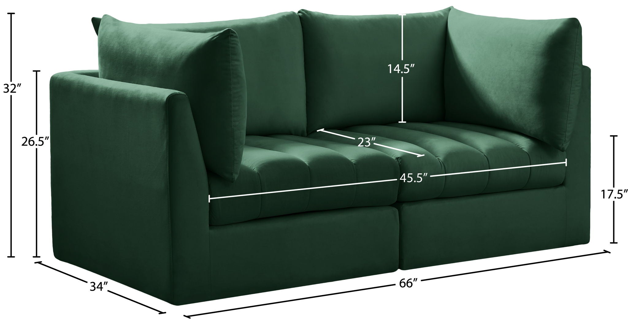 Jacob - Modular 2 Seat Sofa