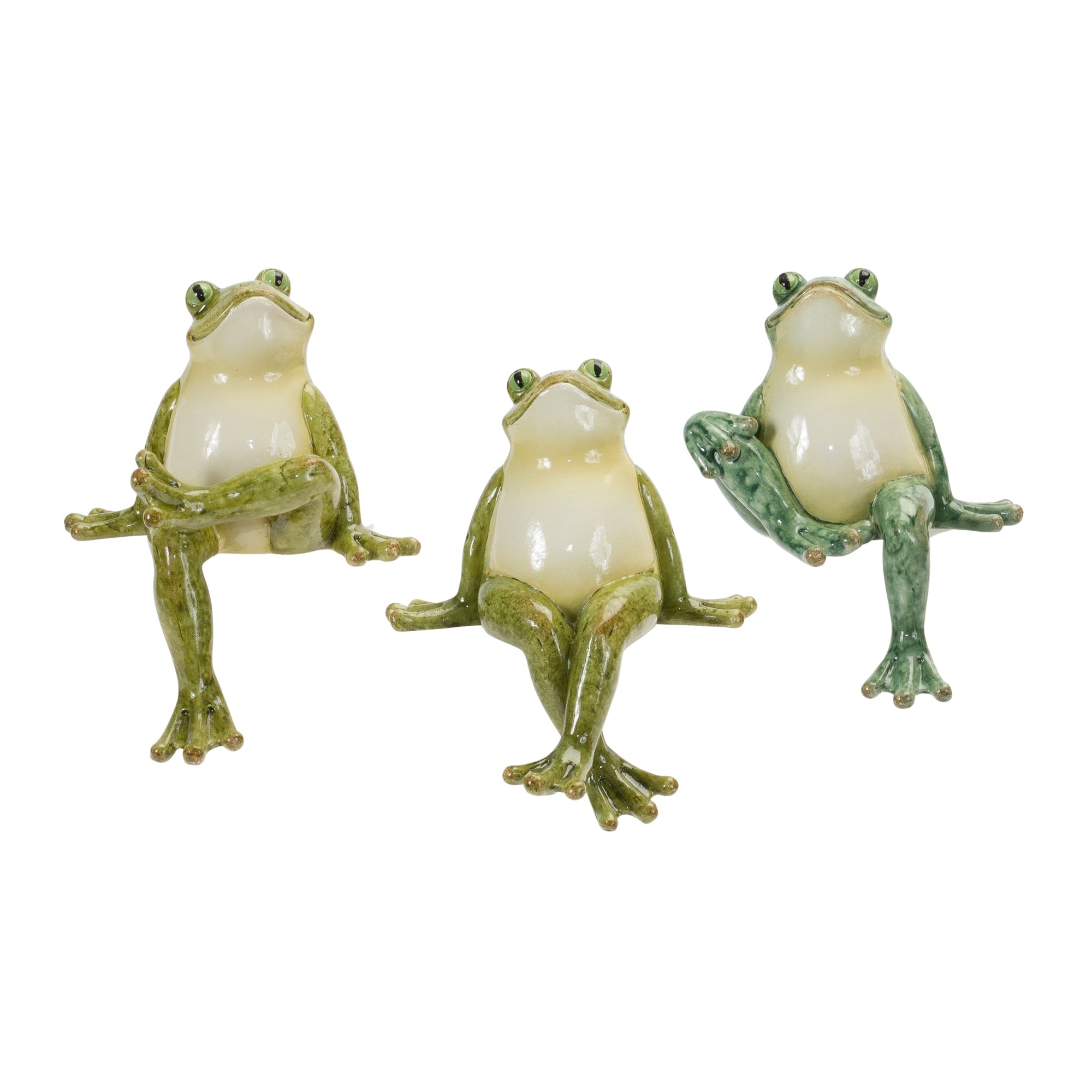 Stone-Garden-Frog-Shelf-Sitter-(Set-of-3)-Garden-Decor