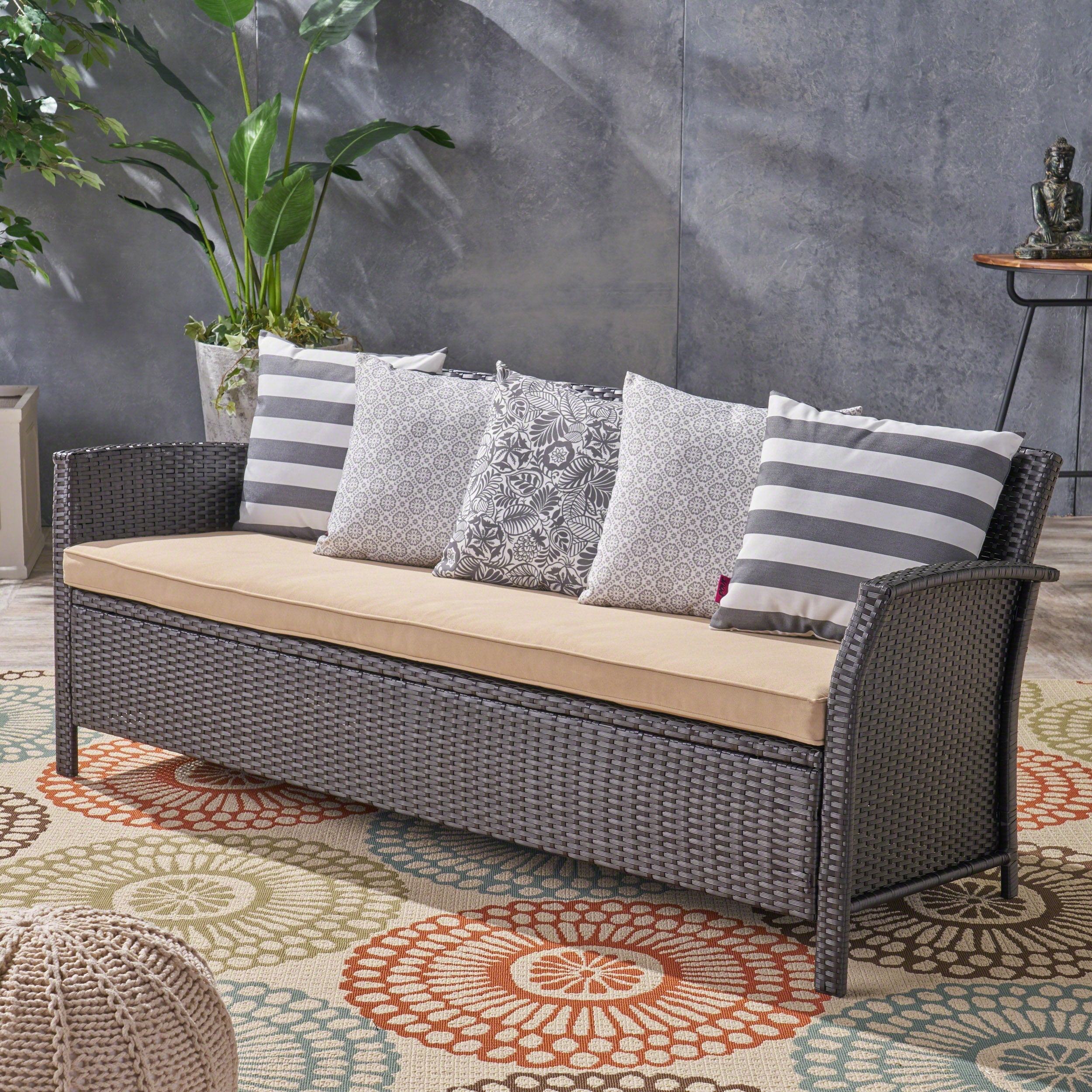 St Lucia 3 Seater Outdoor Sofa