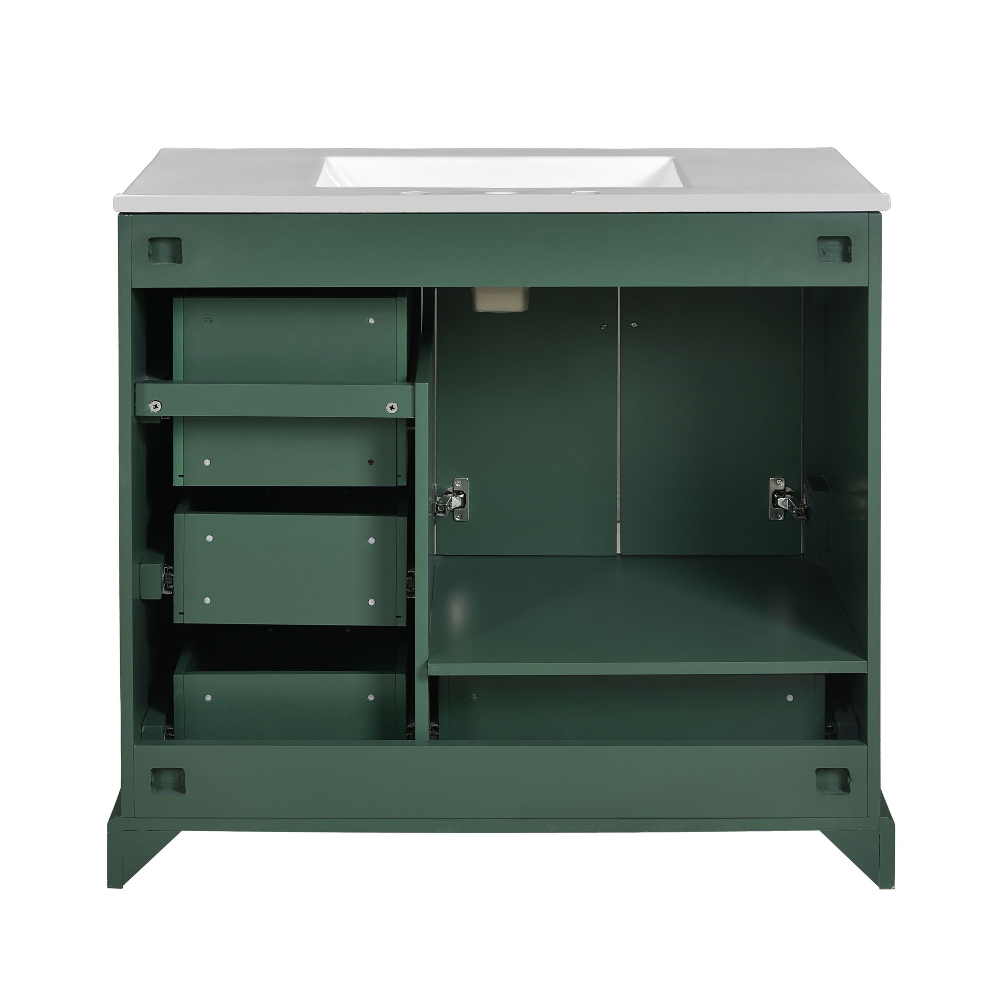Traditional Bathroom Vanity With Soft Close Doors And Drawers
