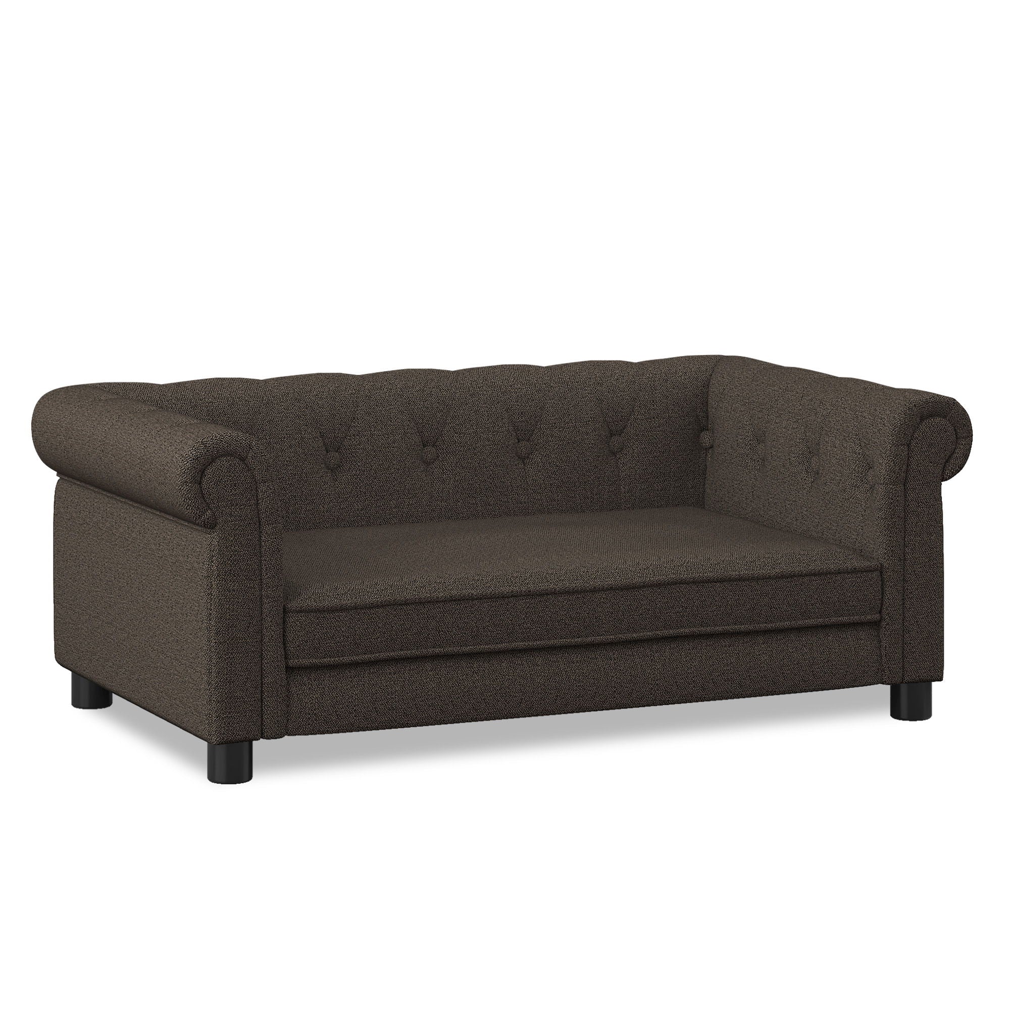 Modern Elegant Rectangle Pet Bed, Durable Elevated Dog Sofa