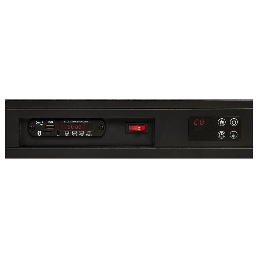 Preston - Upholstered Audio Flame Visualizer Bed