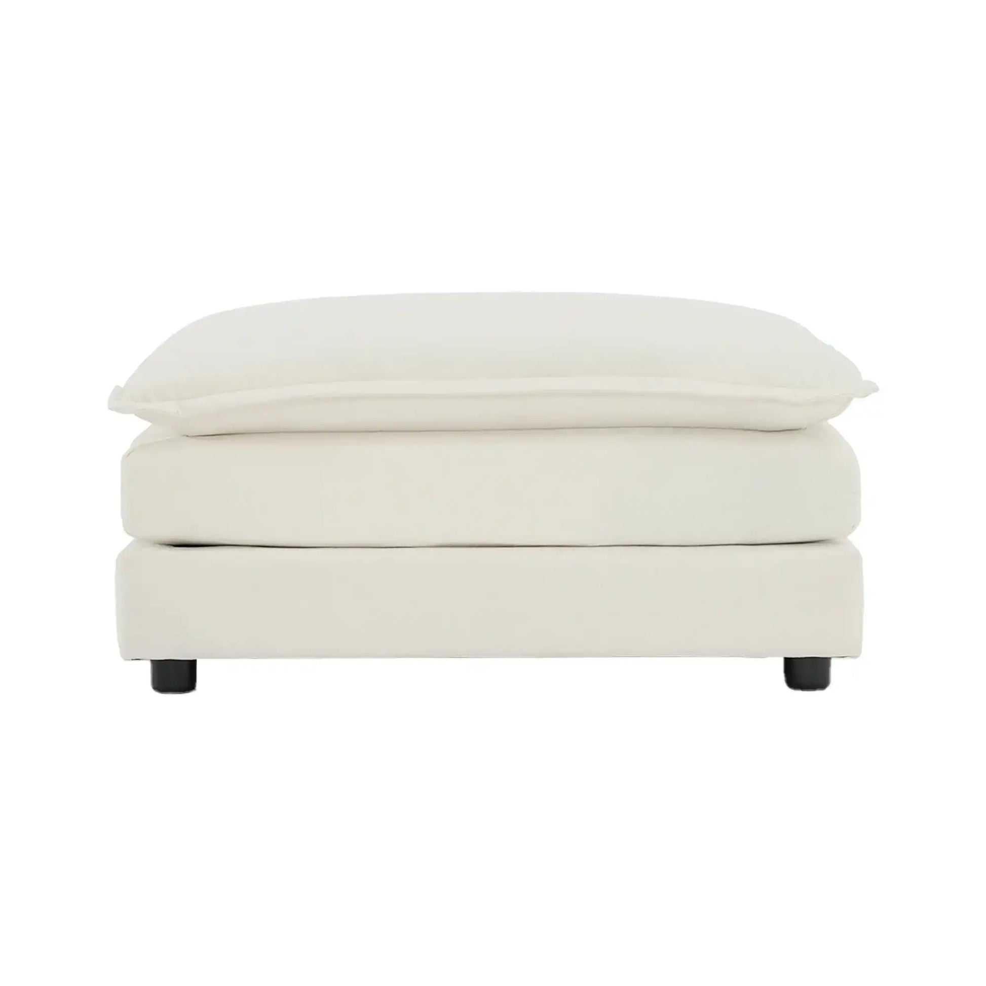 5-Seater U-Shaped Convertible Sofa with Reversible Footrest, Modern White - Best Buy Furniture