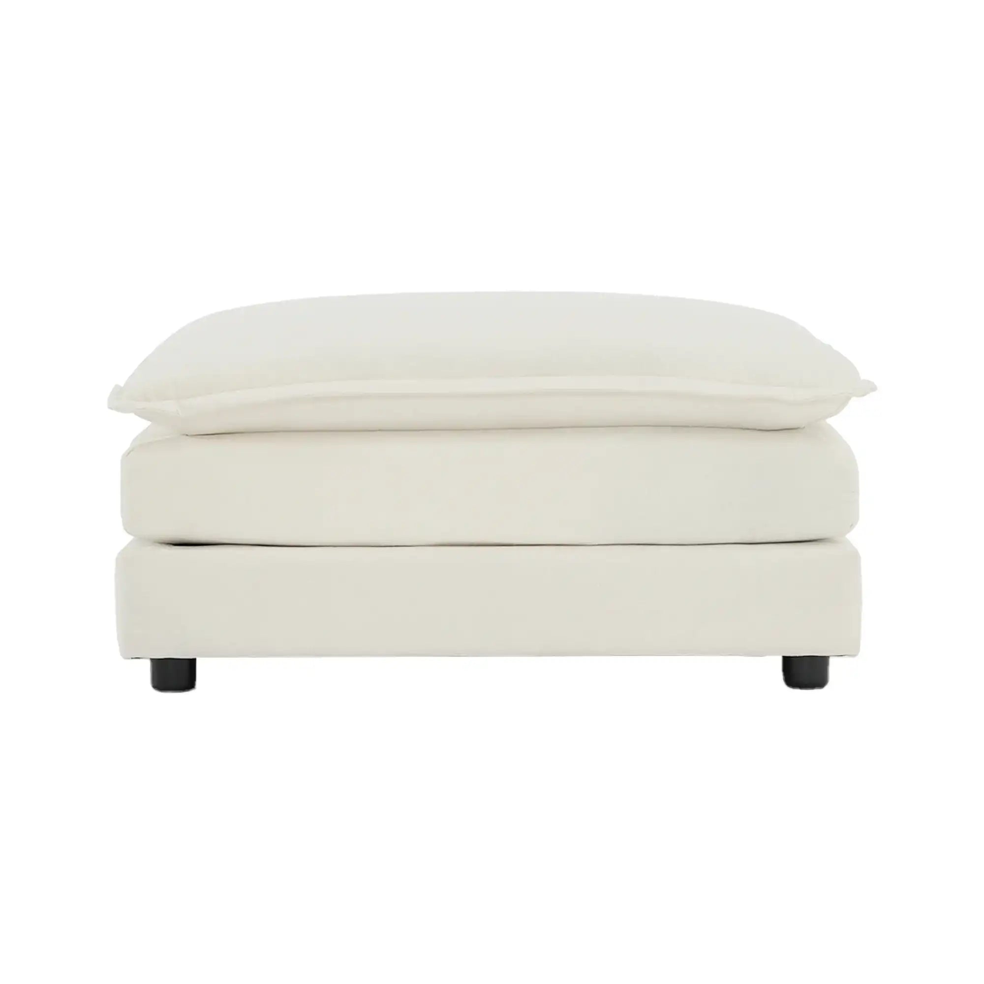 5-Seater U-Shaped Convertible Sofa with Reversible Footrest, Modern White - Best Buy Furniture