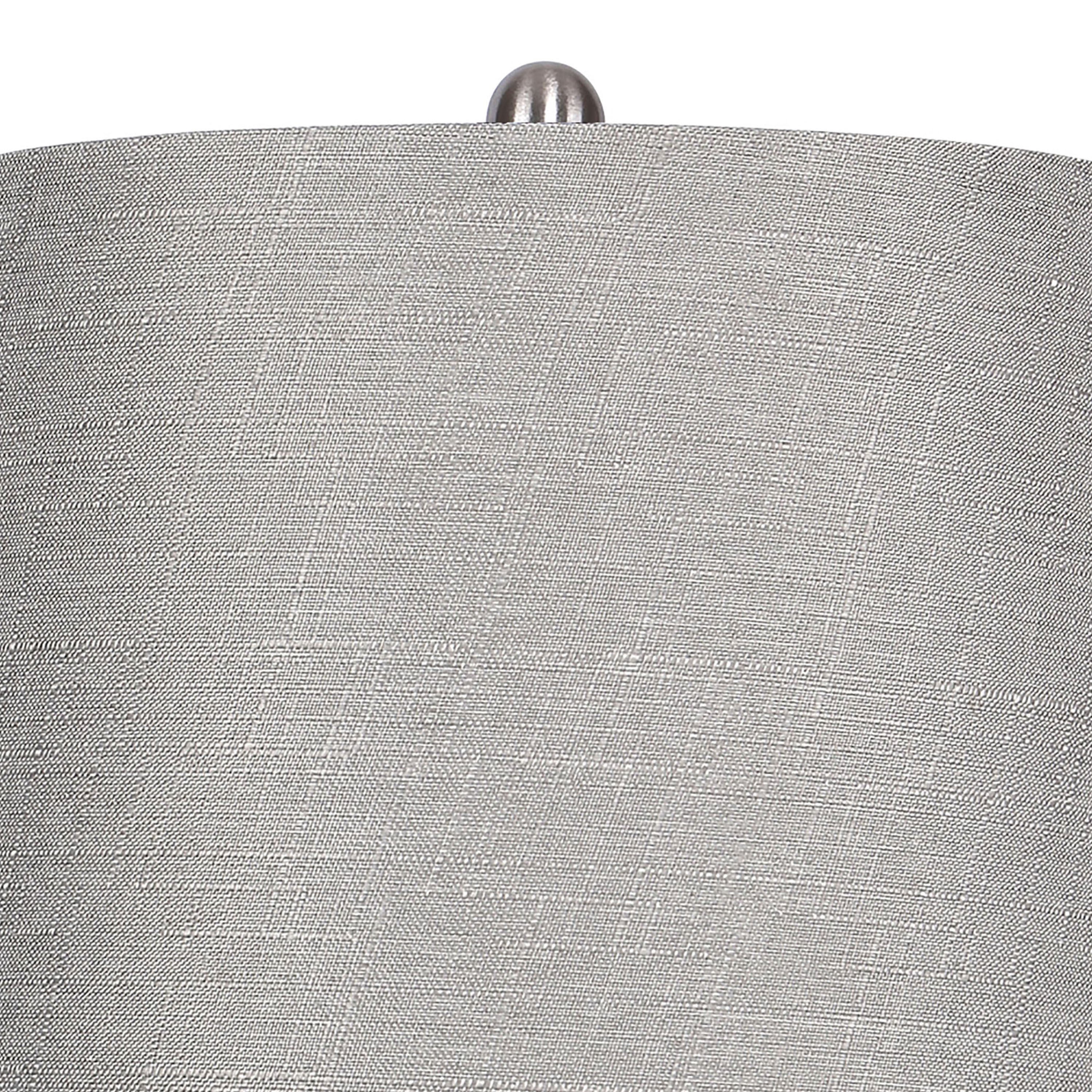 Ashland 27" Contemporary Metal Table Lamp in Brushed Nickel - Set of 2