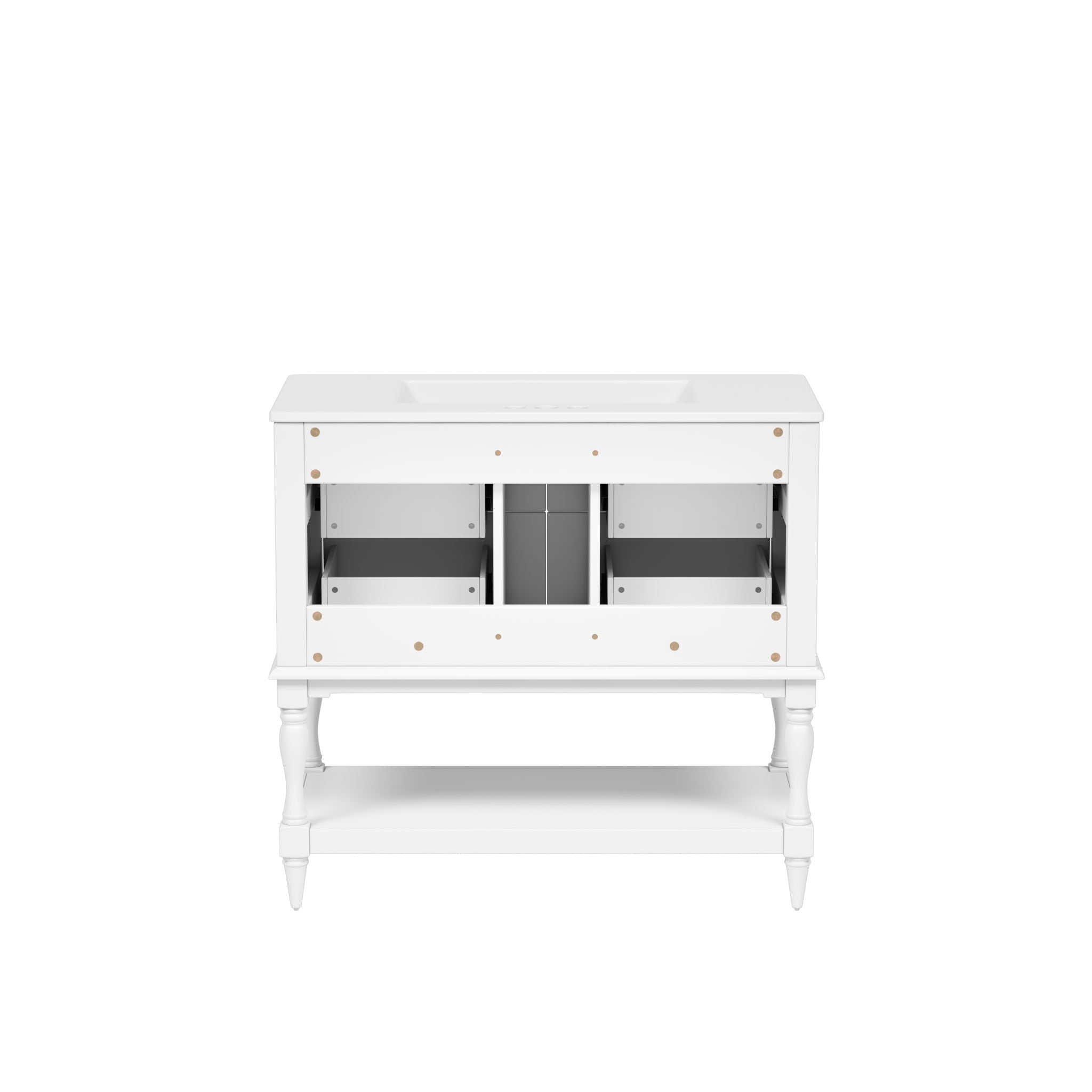 Bathroom Vanity Cabinet With Undermount Sink, 4 Drawer Set