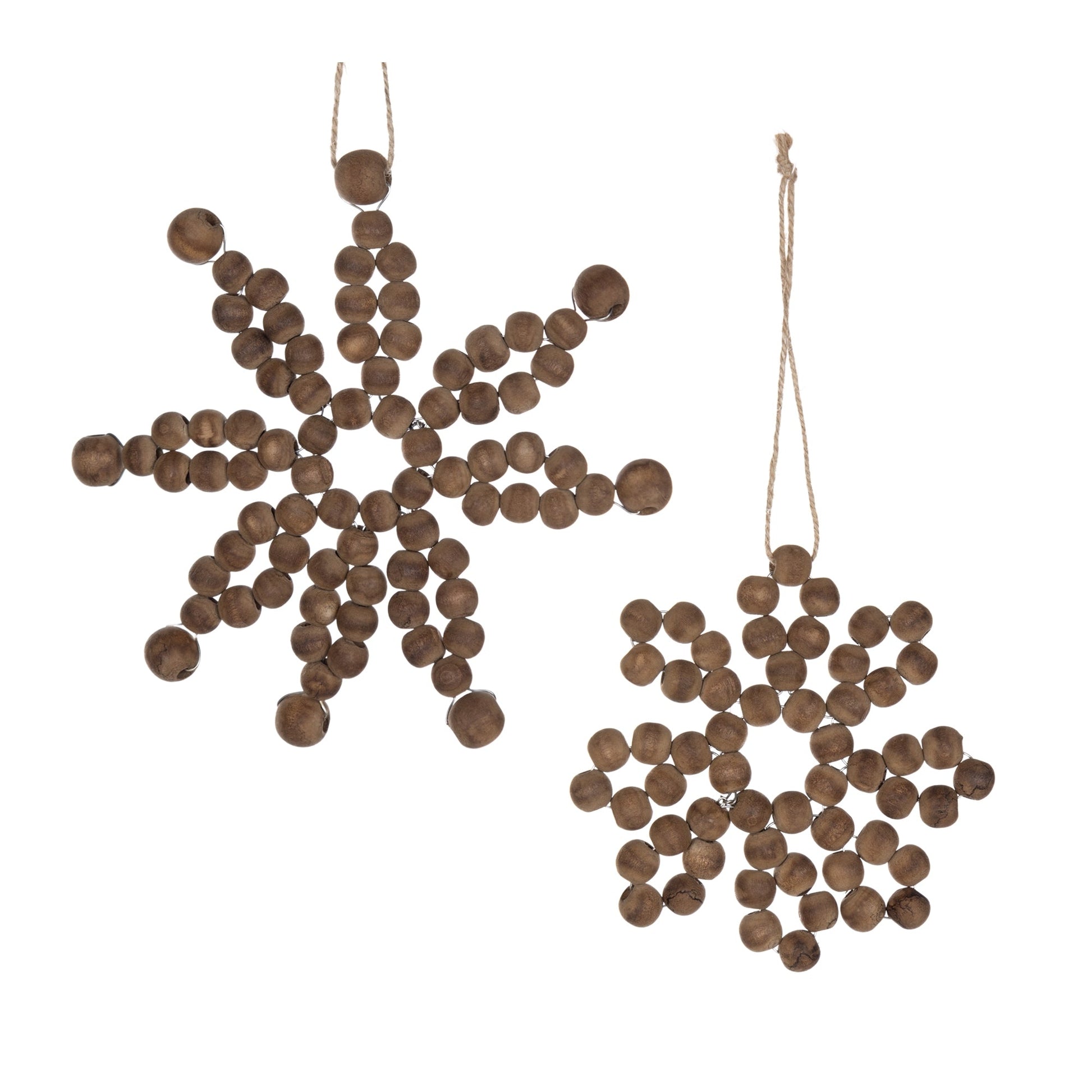Wood-Bead-Snowflake-Ornament-(Set-of-12)-Christmas-Ornaments