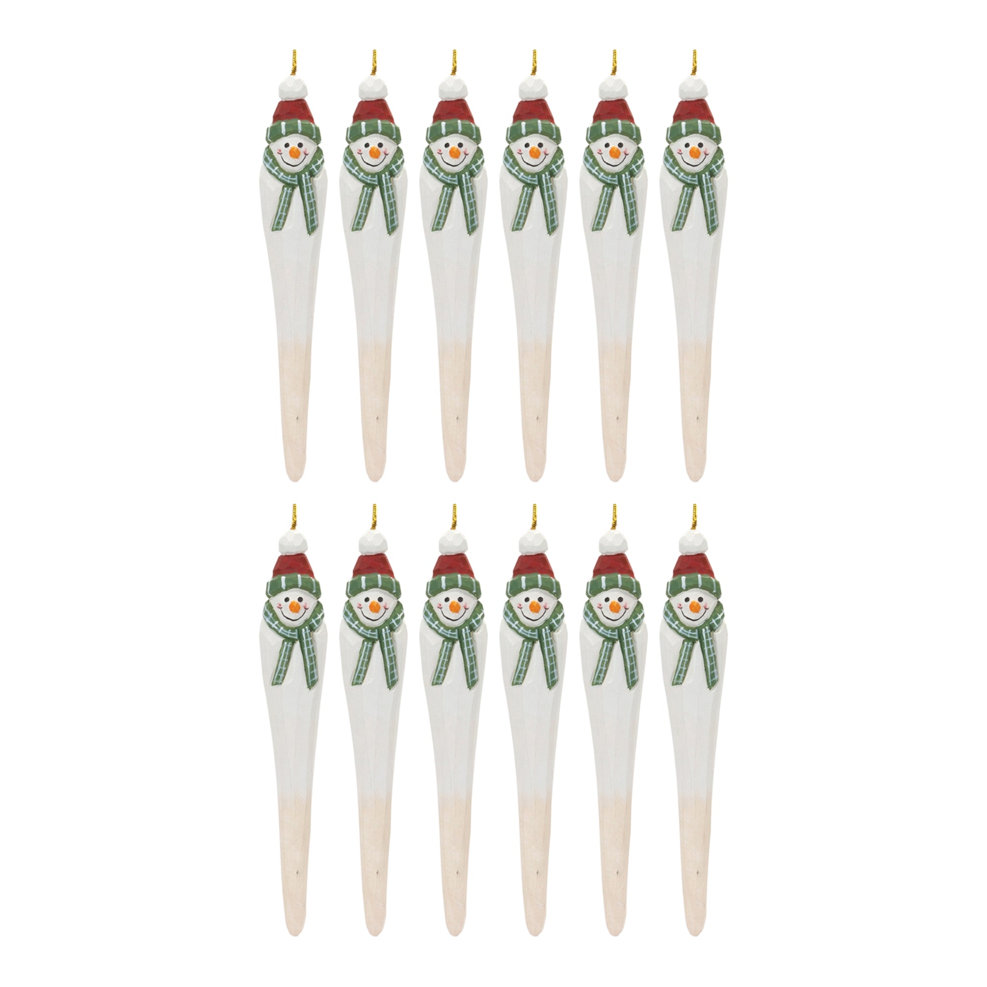 Snowman Drop Ornament (Set of 12)