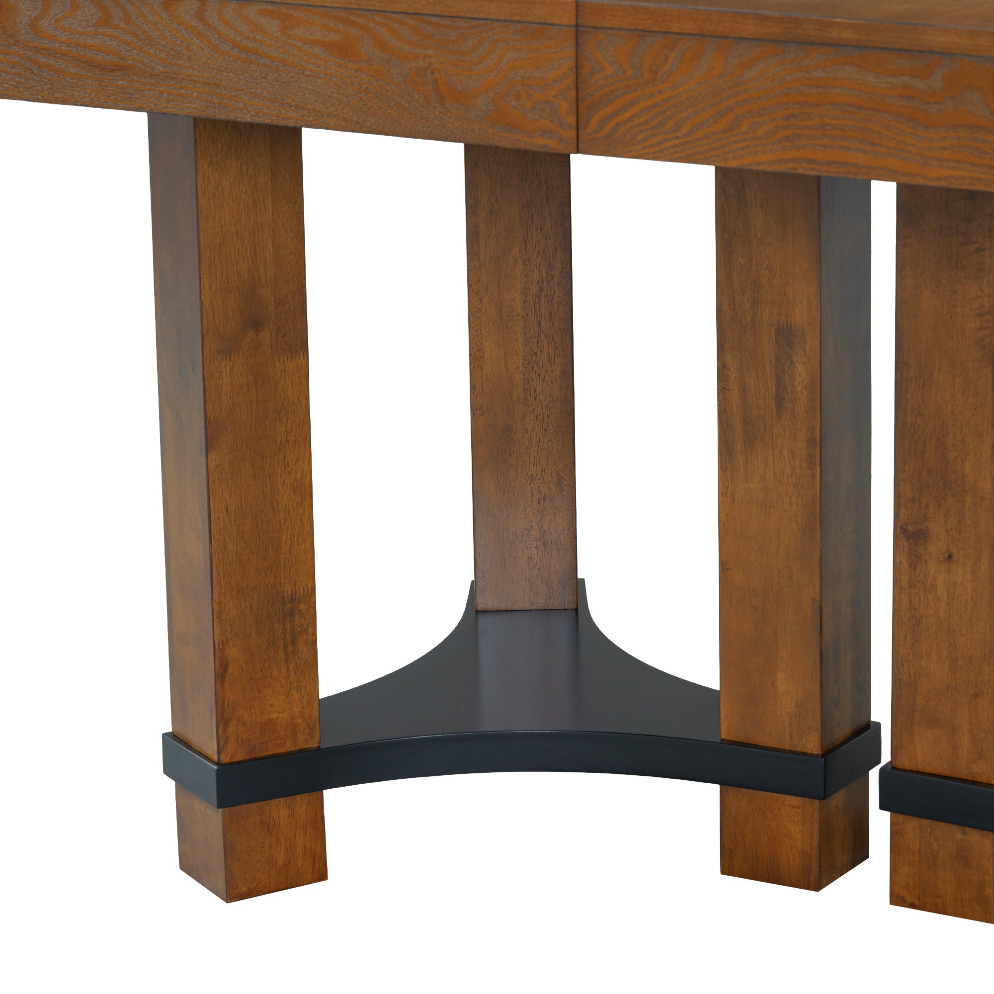 Topmax - 7 Piece Rustic Extendable Dining Table Set With Removable Leaf, 2 Arm Chairs And 4 Armless Chairs - Best Buy Furniture