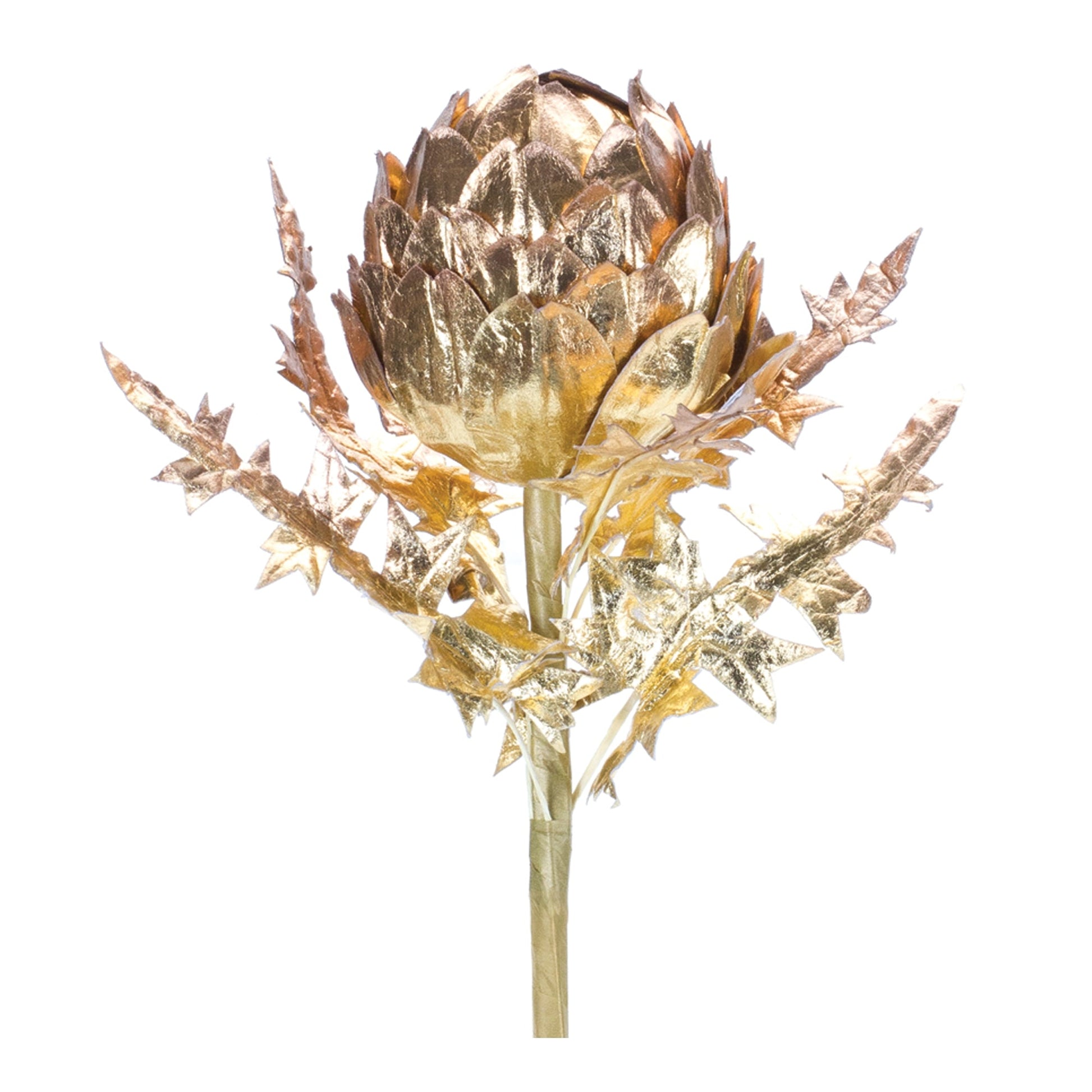 Metallic-Artichoke-Stem-(Set-of-2)-Christmas-Decor