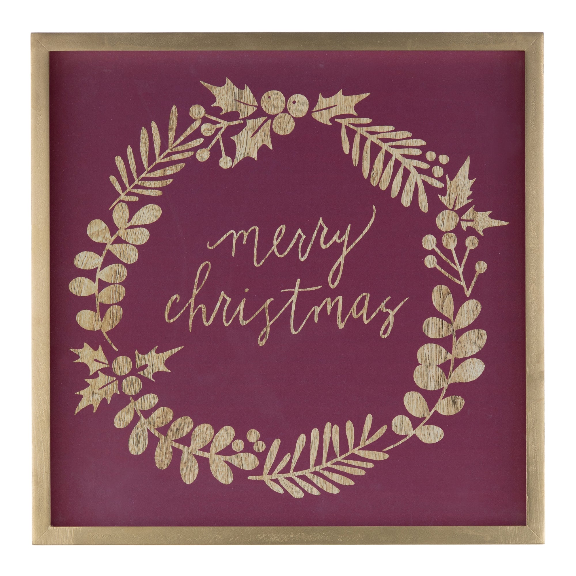 Framed Holiday Sentiment Sign (Set of 2)