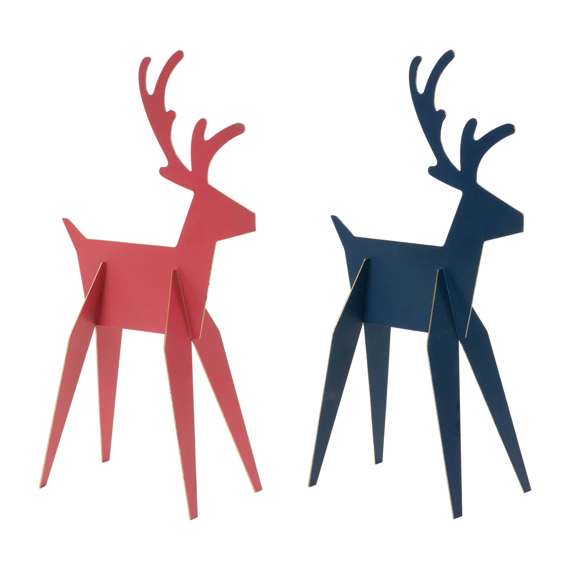 Modern-Metal-Deer-Figurine-(Set-of-6)-Christmas-Decor