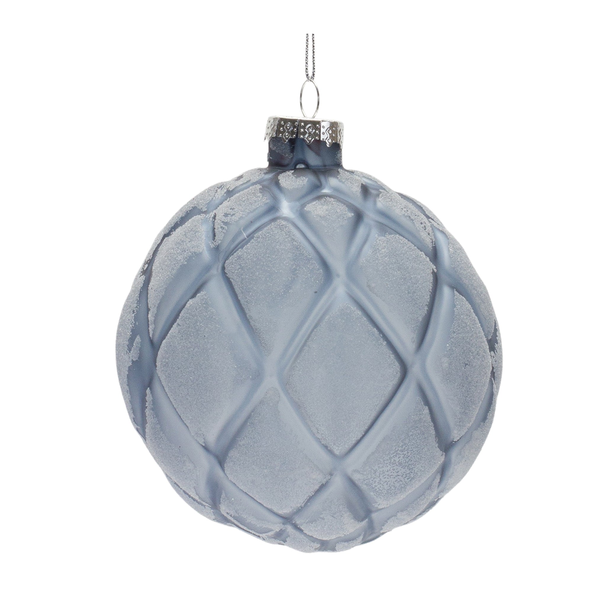 Frosted Glass Ball Ornament (Set of 6)