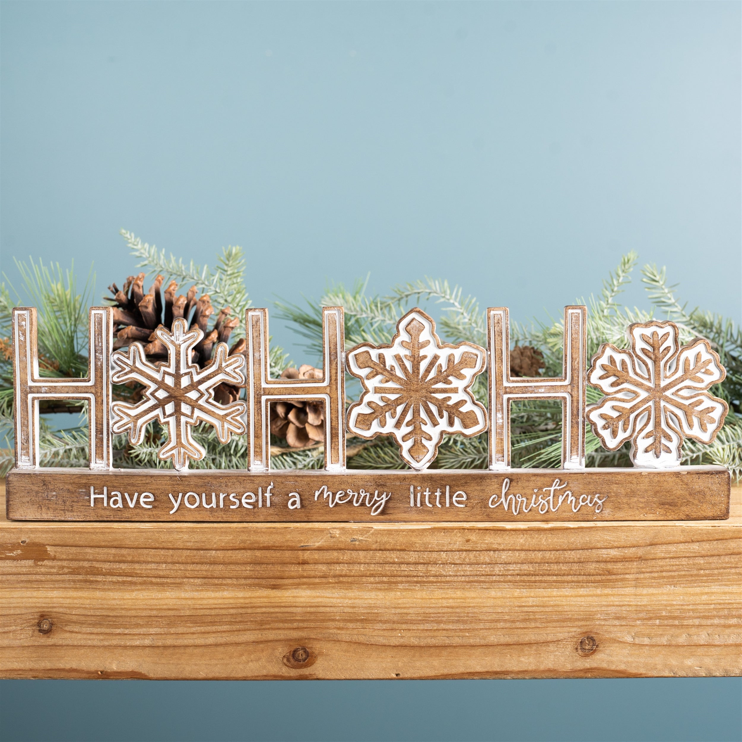 Ho Ho Ho Tabletop Sentiment Sign (Set of 2)