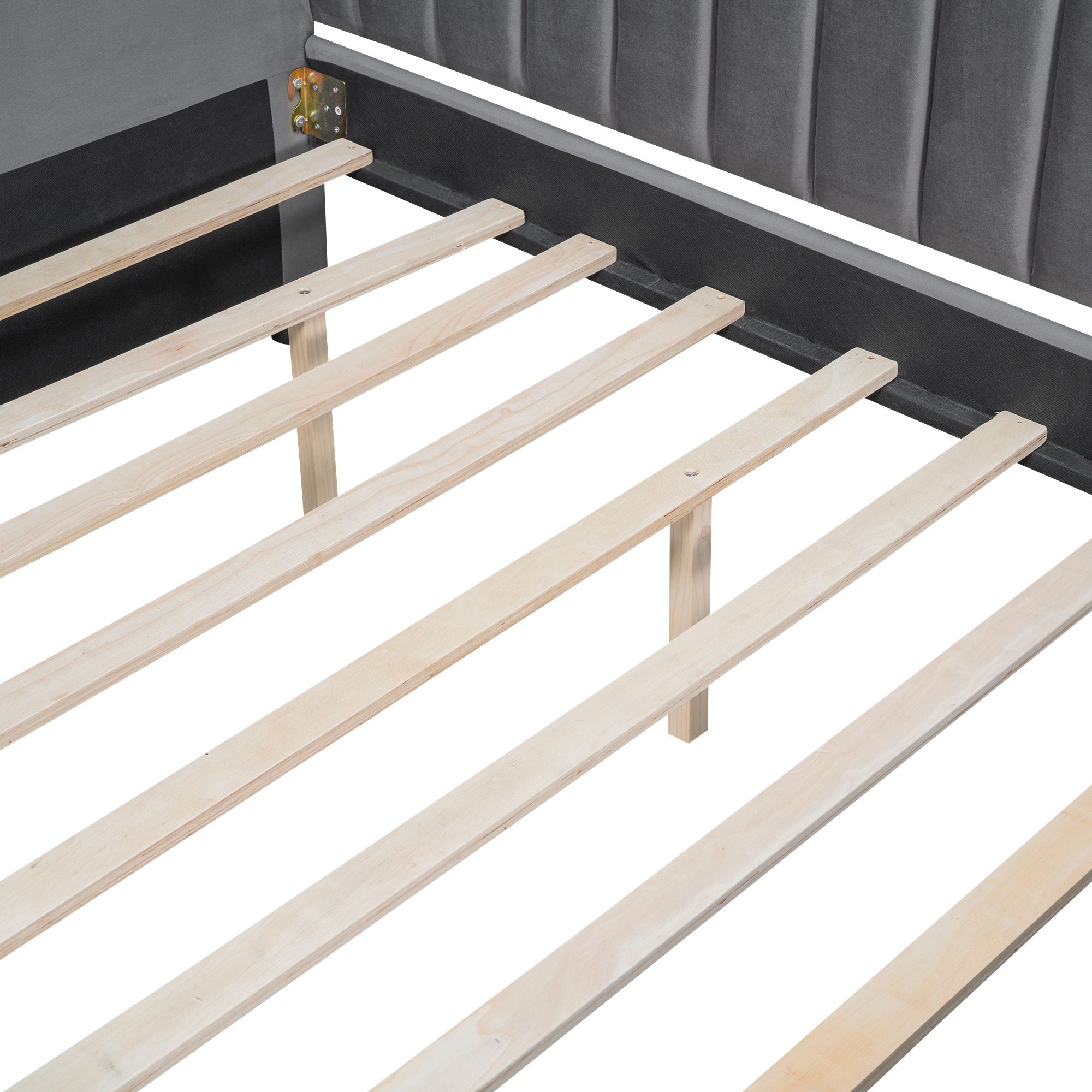 Upholstered Daybed With Slat Support