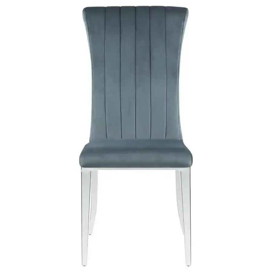 Beaufort - Upholstered Dining Side Chair (Set of 2) - Steel Gray