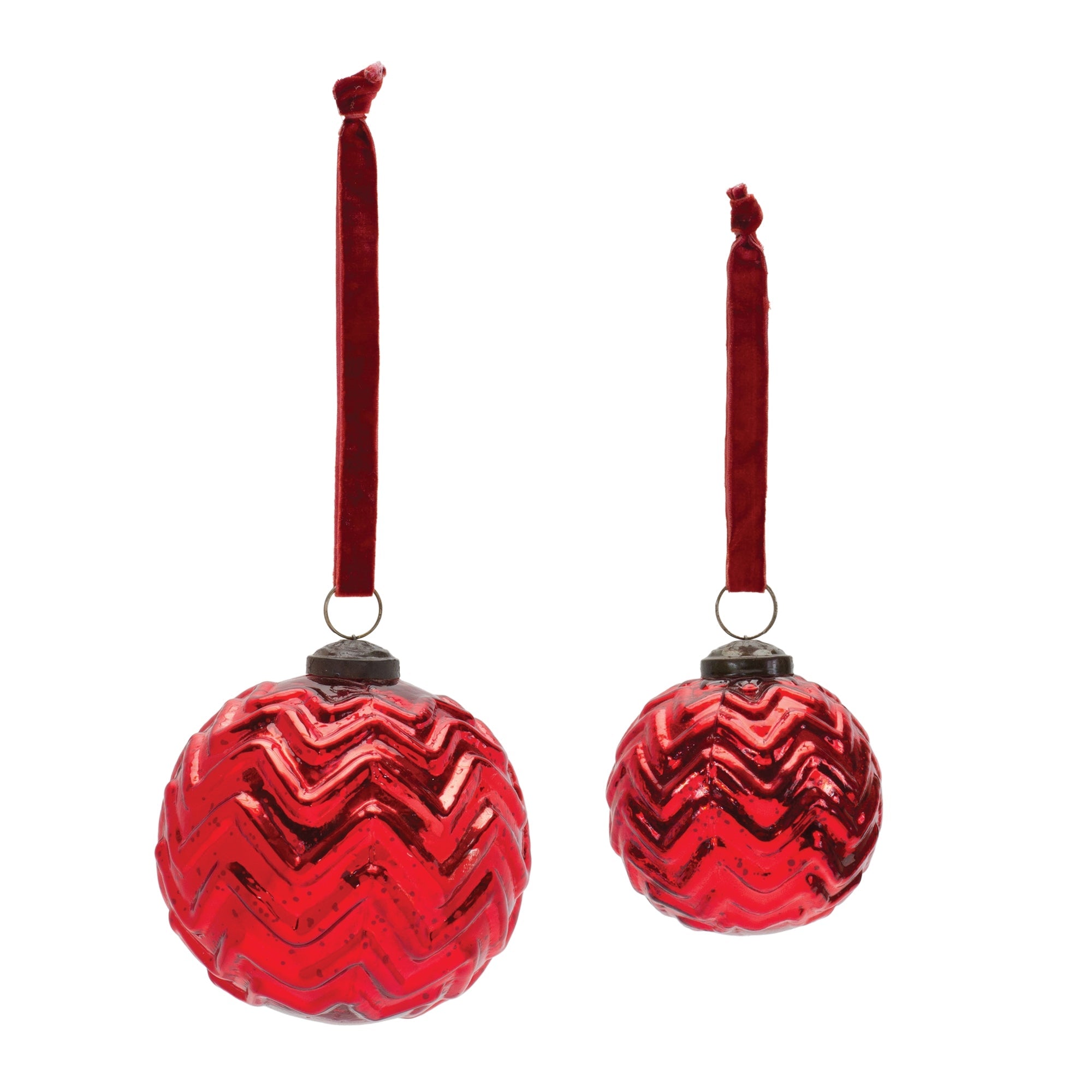 Mercury Glass Ball Ornament (Set of 4)