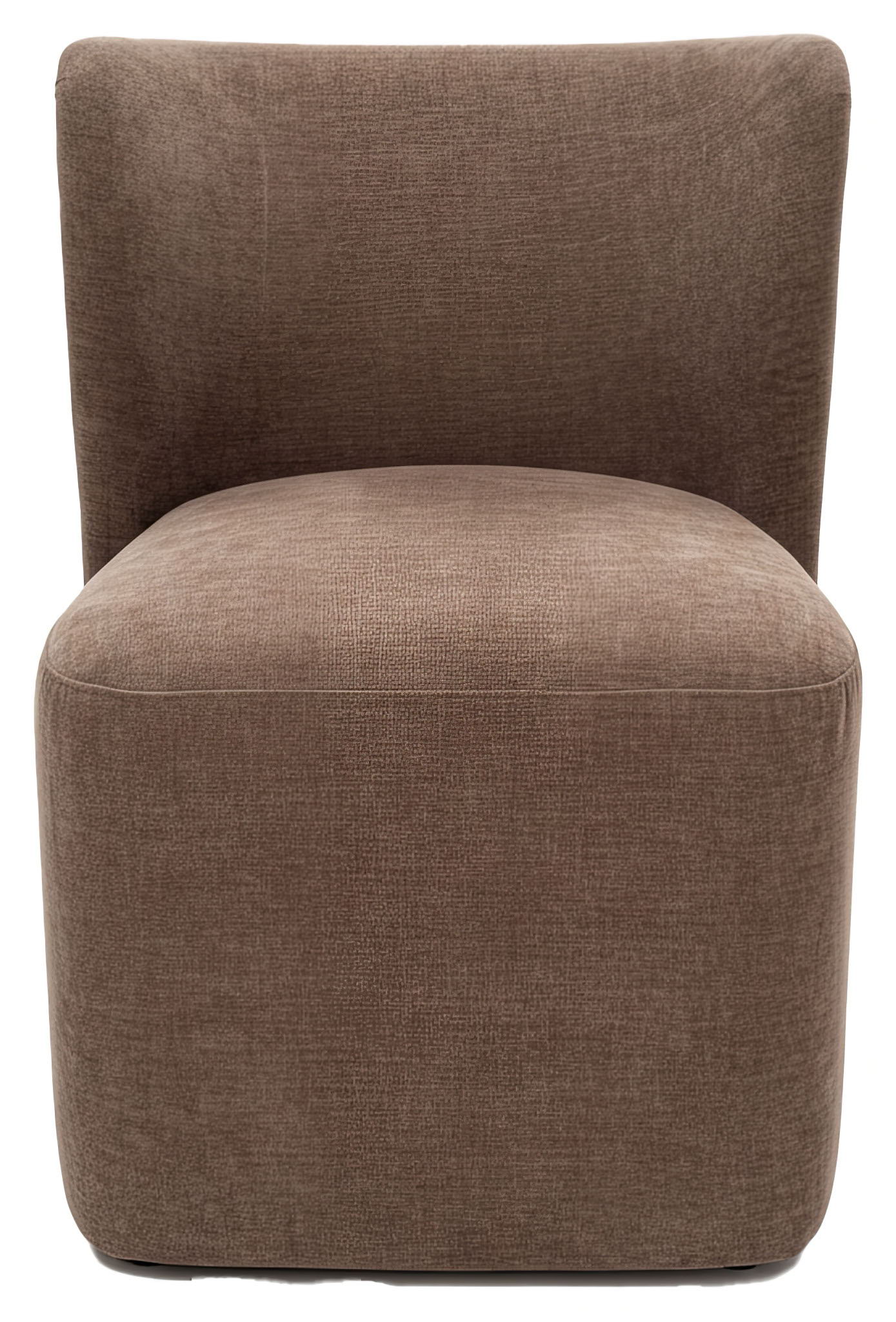 Bambun - Dining Chair With Wheels - Brown