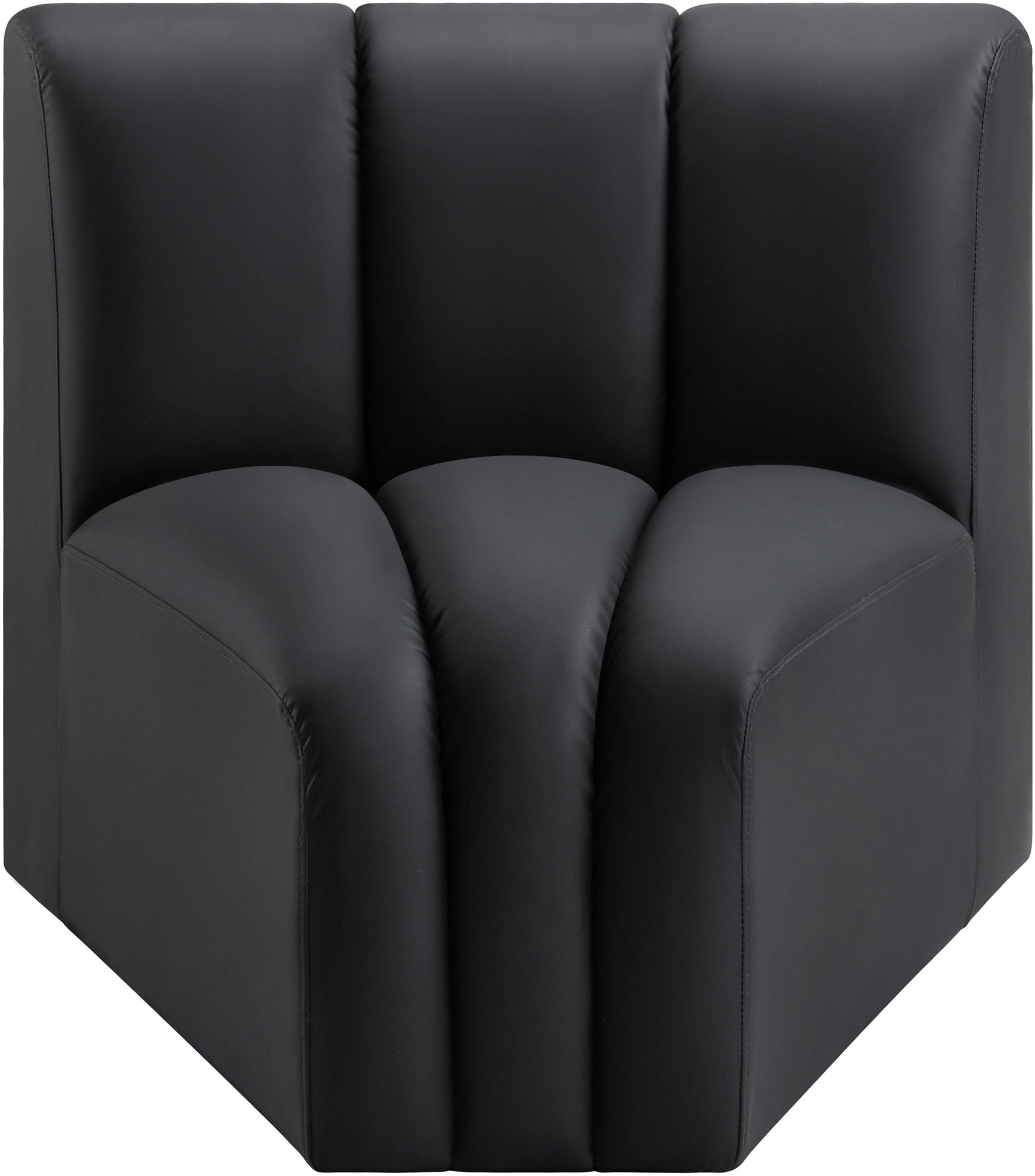 Arc - Faux Leather Curved Corner Chair