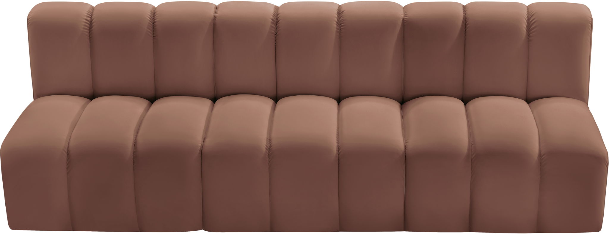 Arc - Faux Leather 3 Seats Modular Sofa