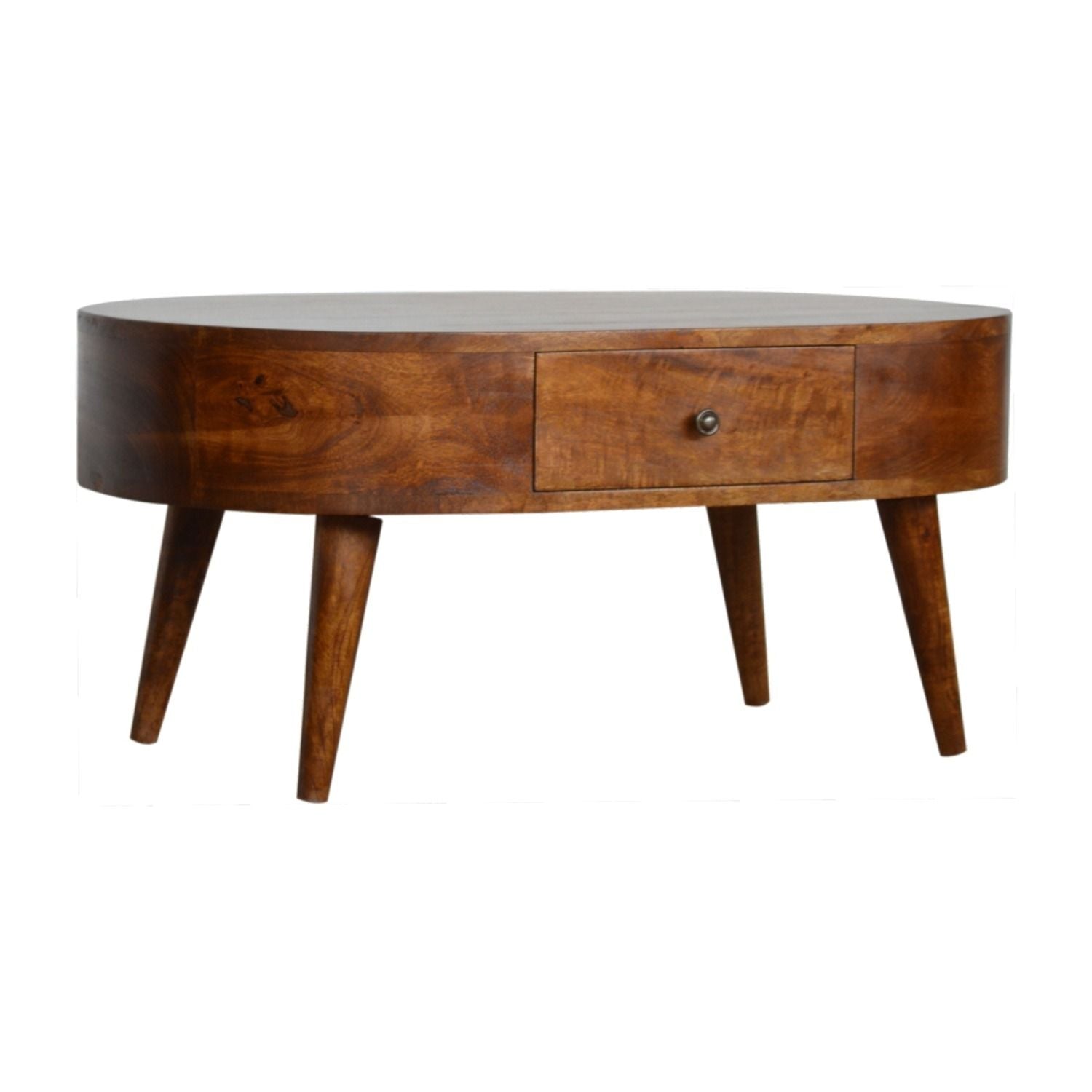 Rounded Wood Table - Best Buy Furniture