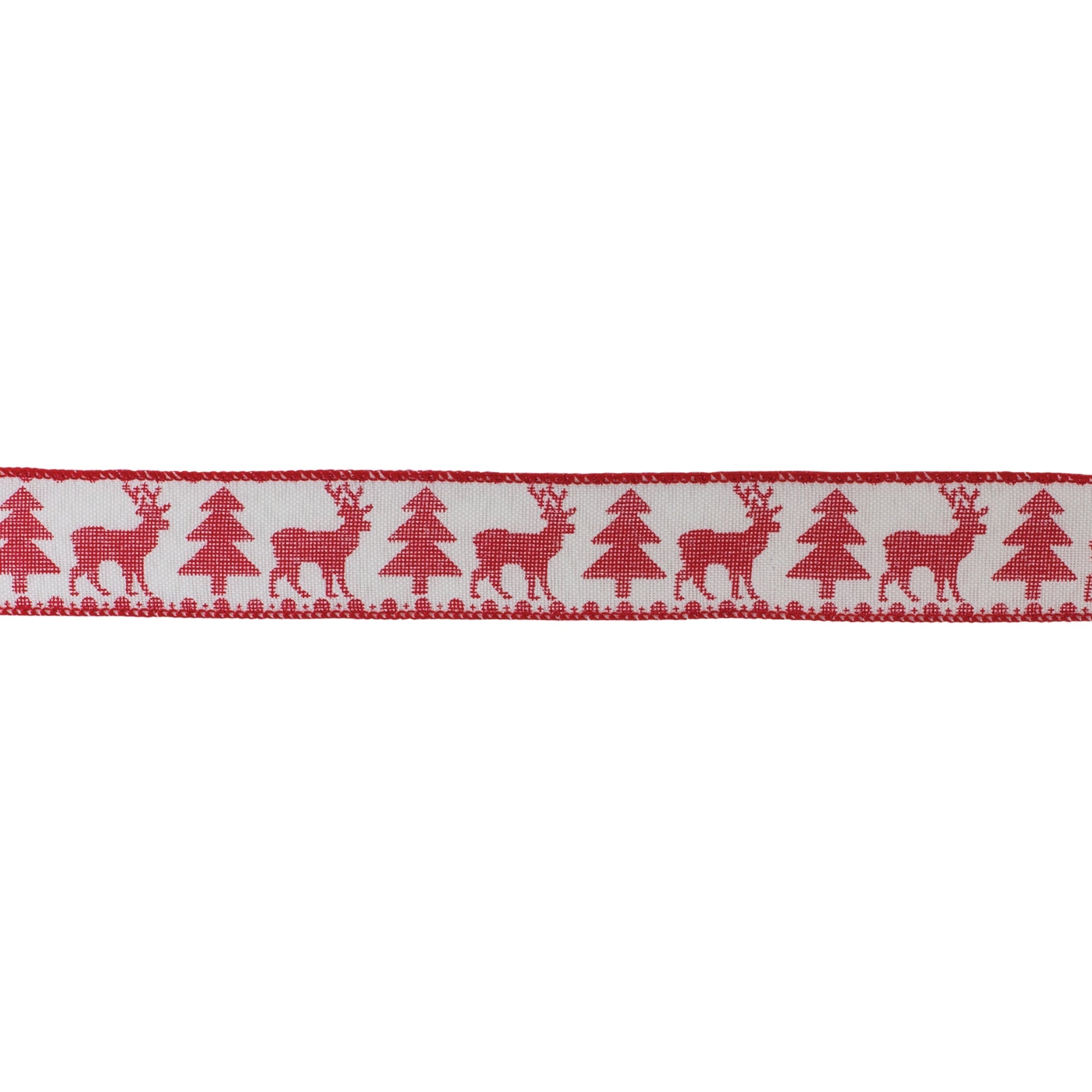 Deer-Pine-Tree-Ribbon-(Set-of-2)-Ribbons-&-Trim