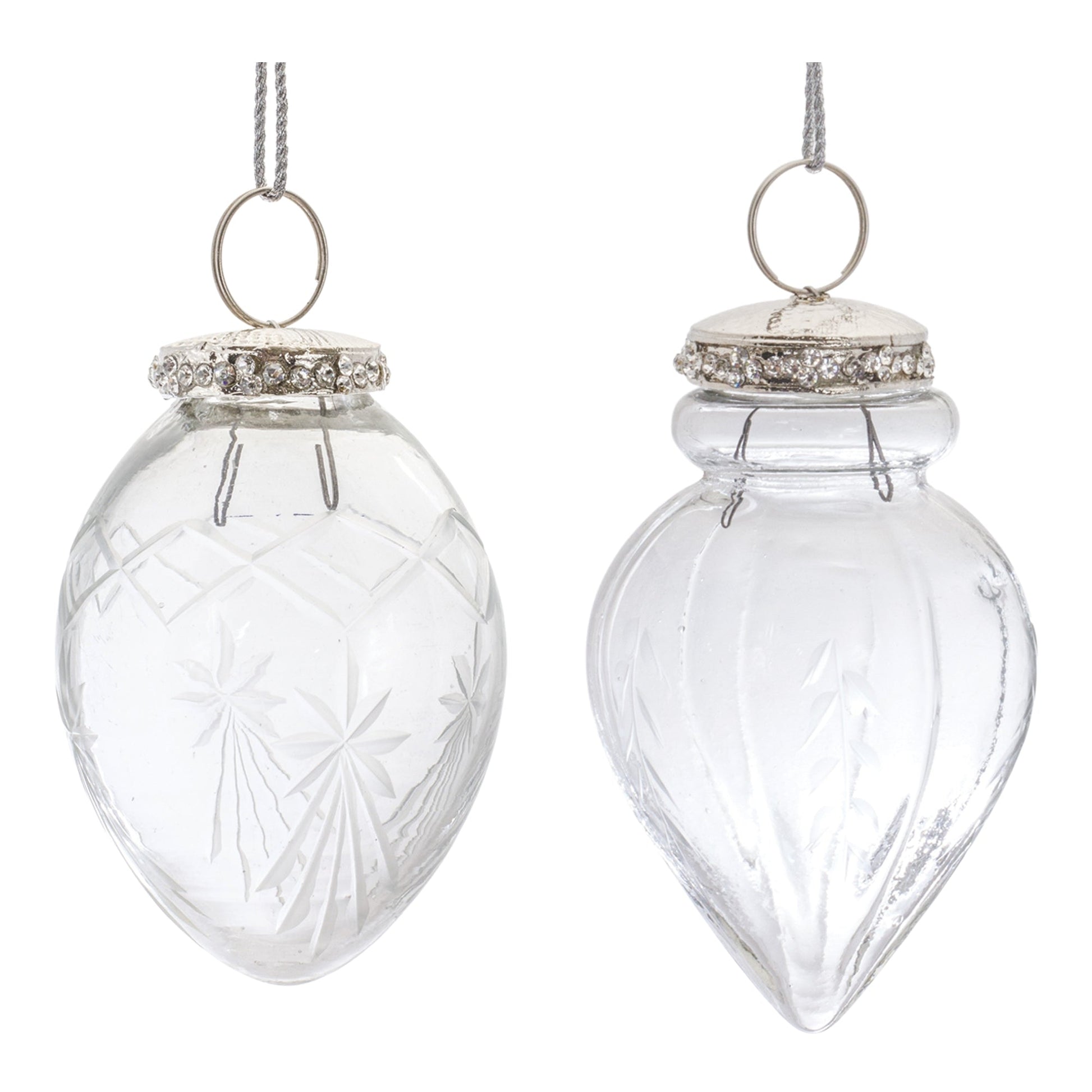 Etched-Glass-Teardrop-Ornament-(Set-of-6)-Christmas-Ornaments