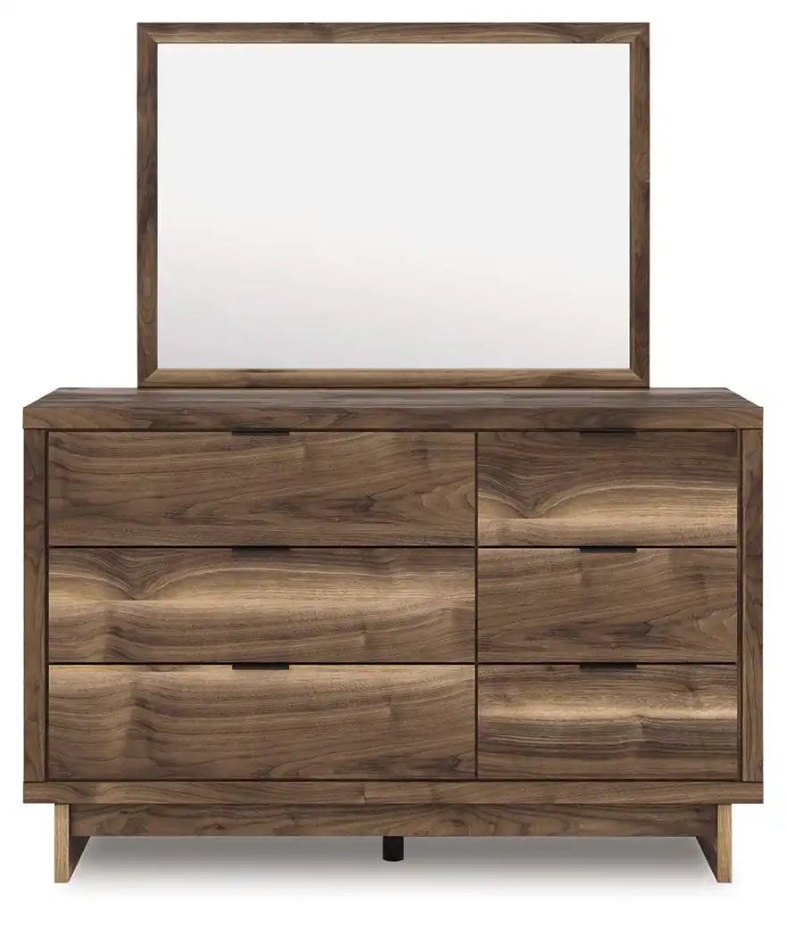 Chirason - Brown - Dresser And Mirror