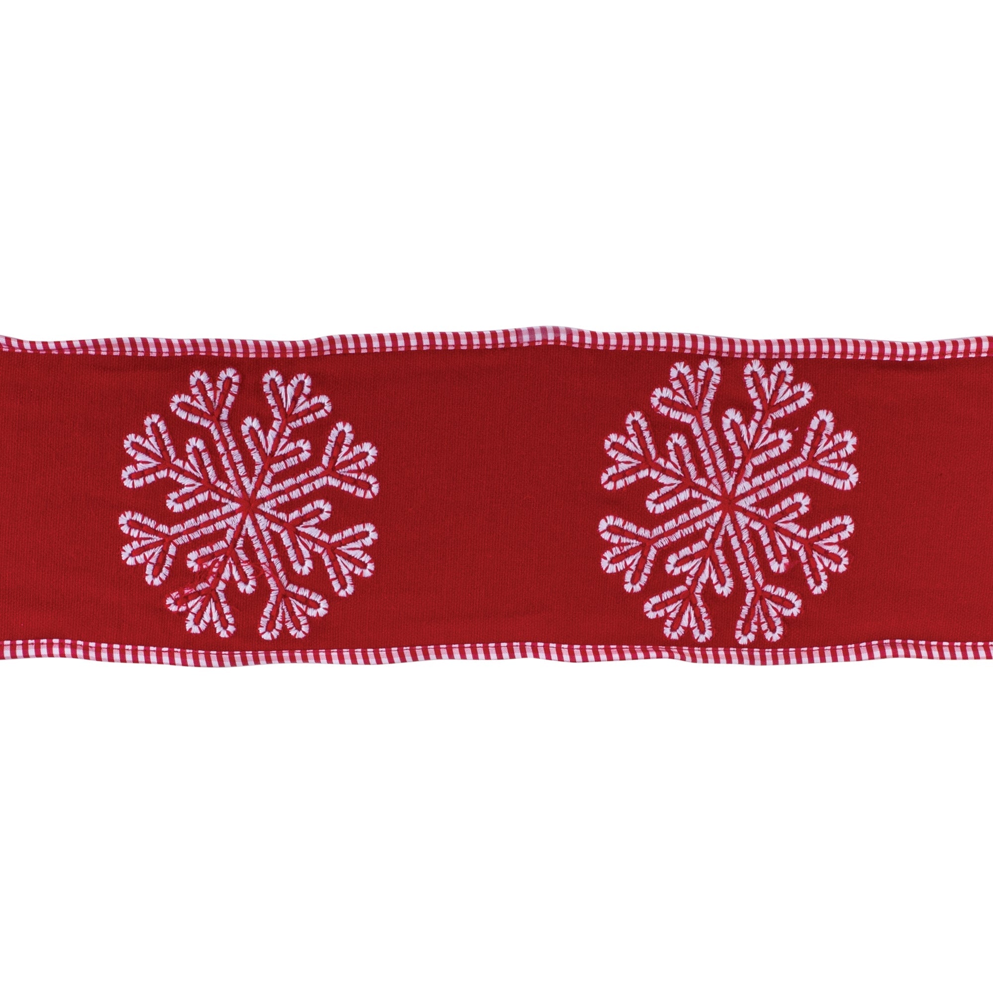 Snowflake Outline Ribbon 4" x 5 yds.