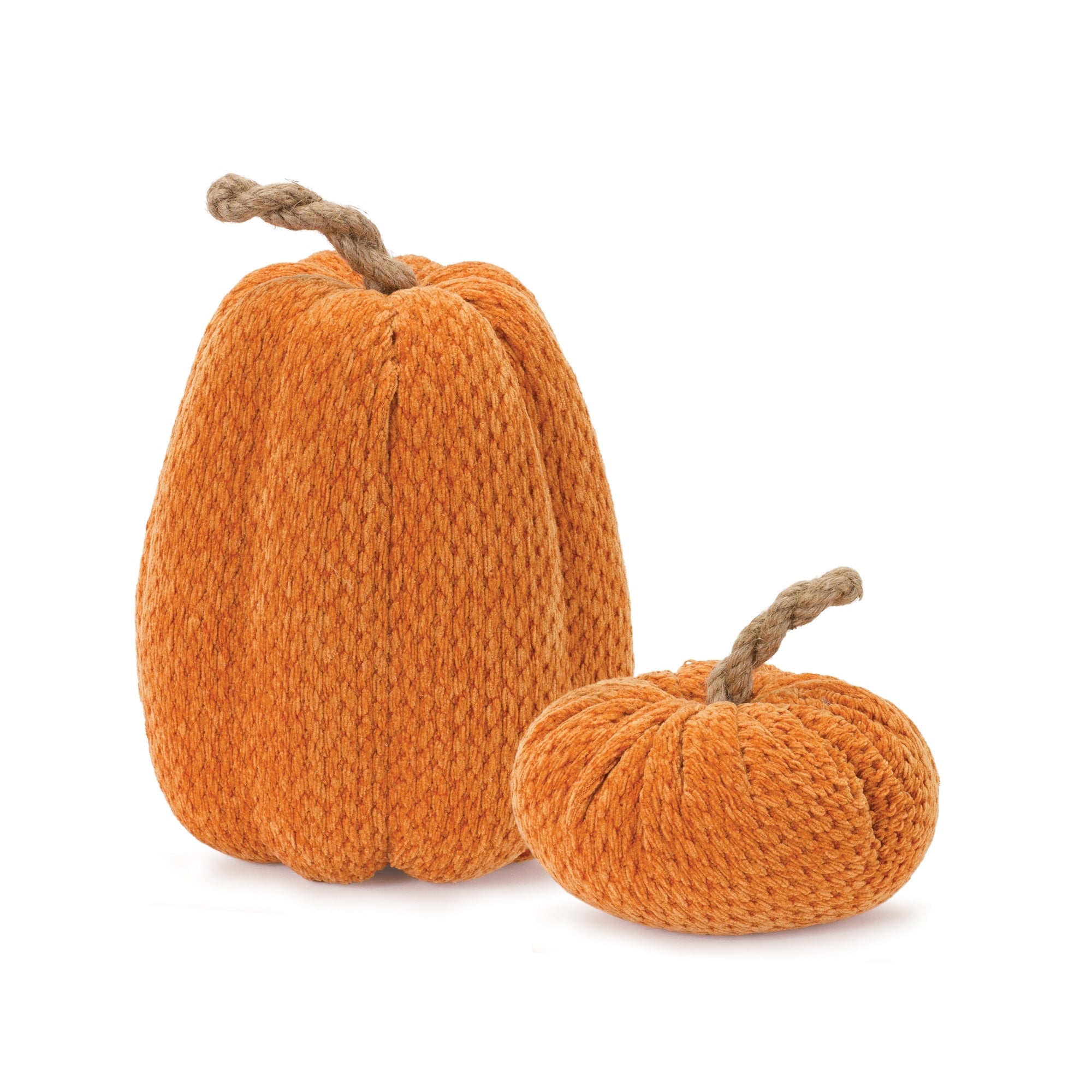 Plush-Fabric-Pumpkin-(Set-of-2)-Halloween-Decor