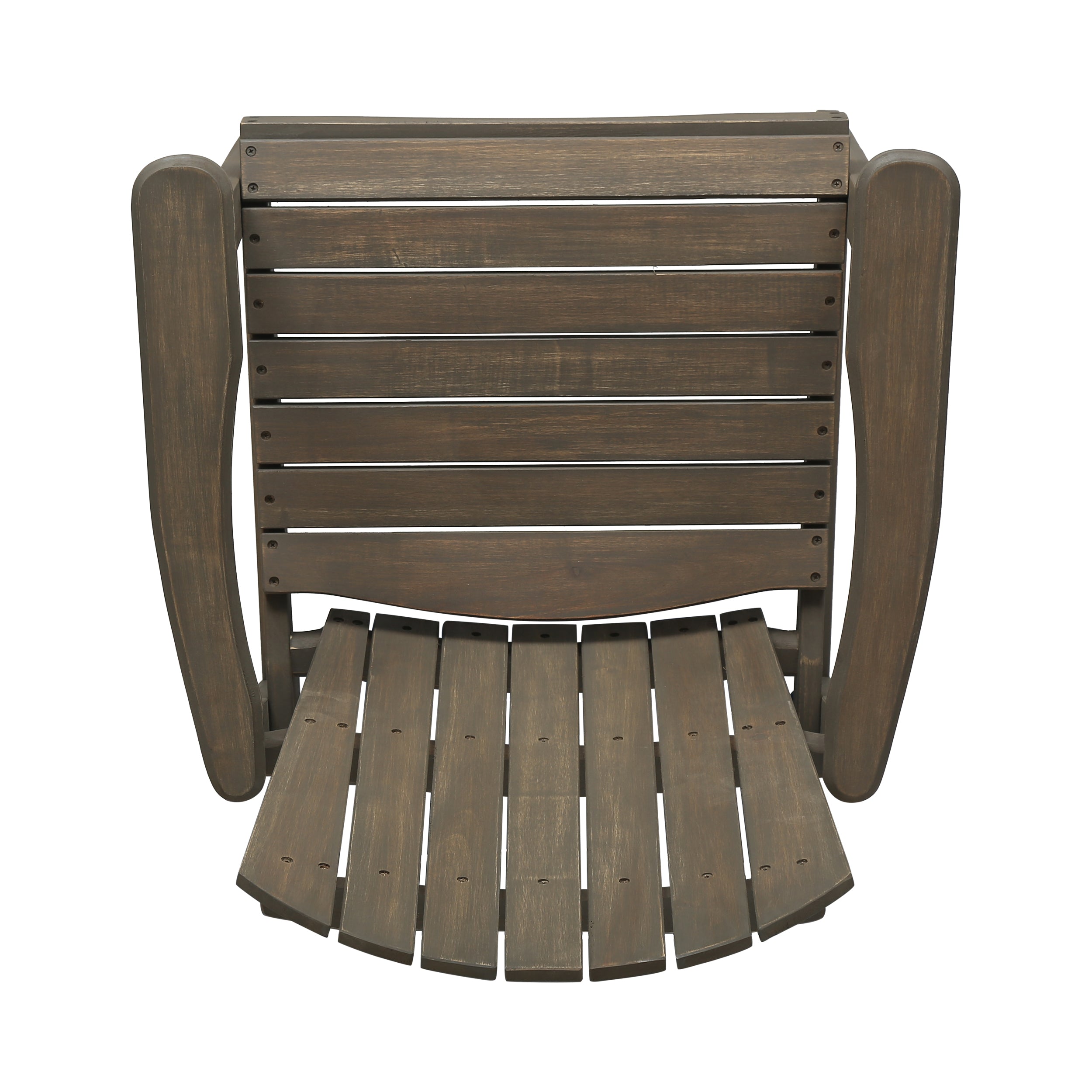 Adirondack Dining Chairs in Weathered Grey Acacia- Set of 2
