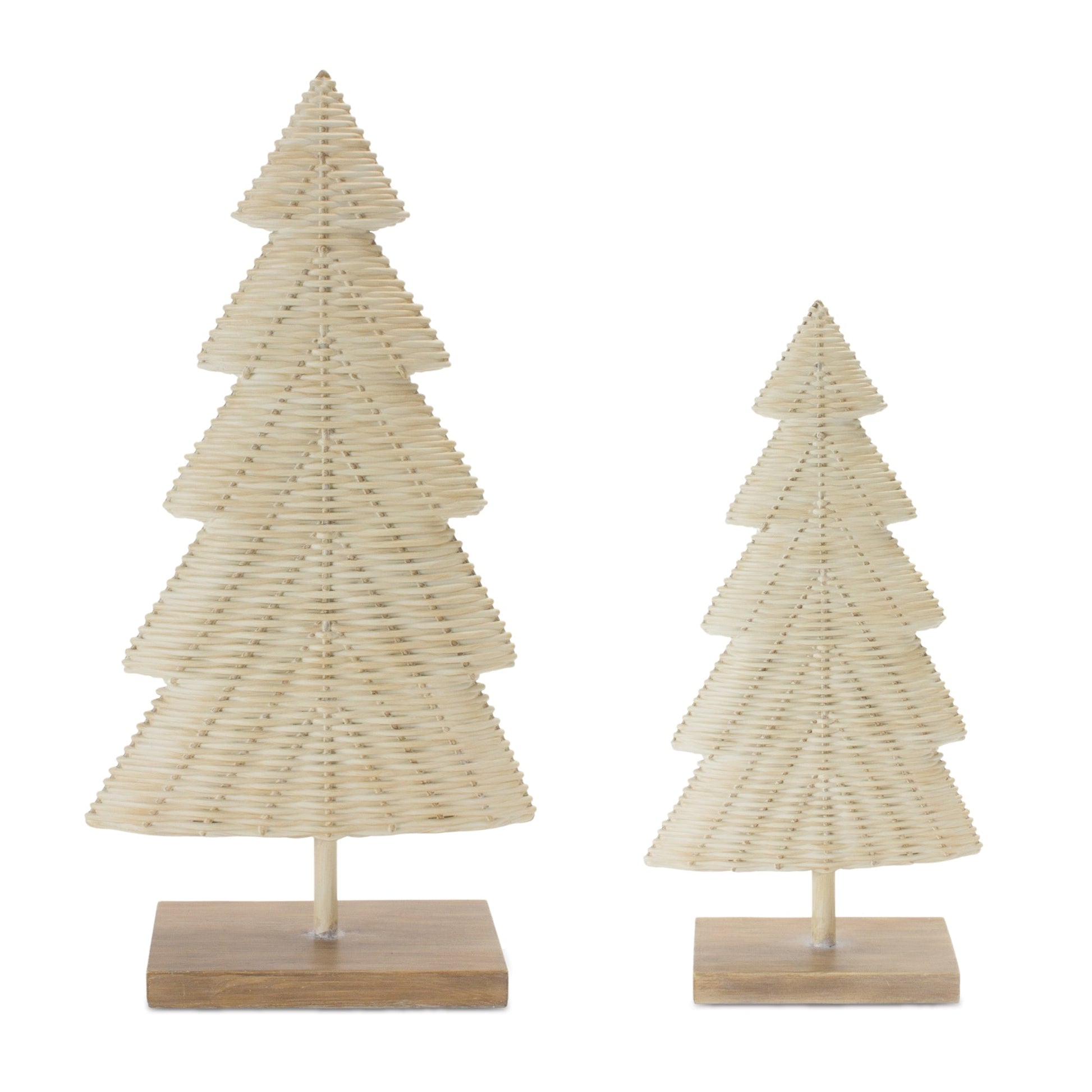 Woven-Wicker-Design-Pine-Tree-(Set-of-2)-Christmas-Decor
