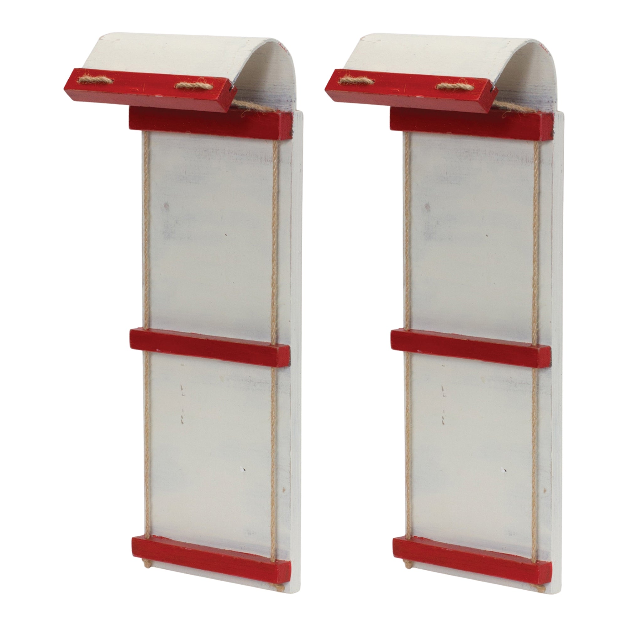 Vintage Toboggan Sled Decor (Set of 2)