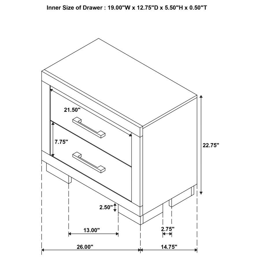 Jessica - LED Bedroom Set