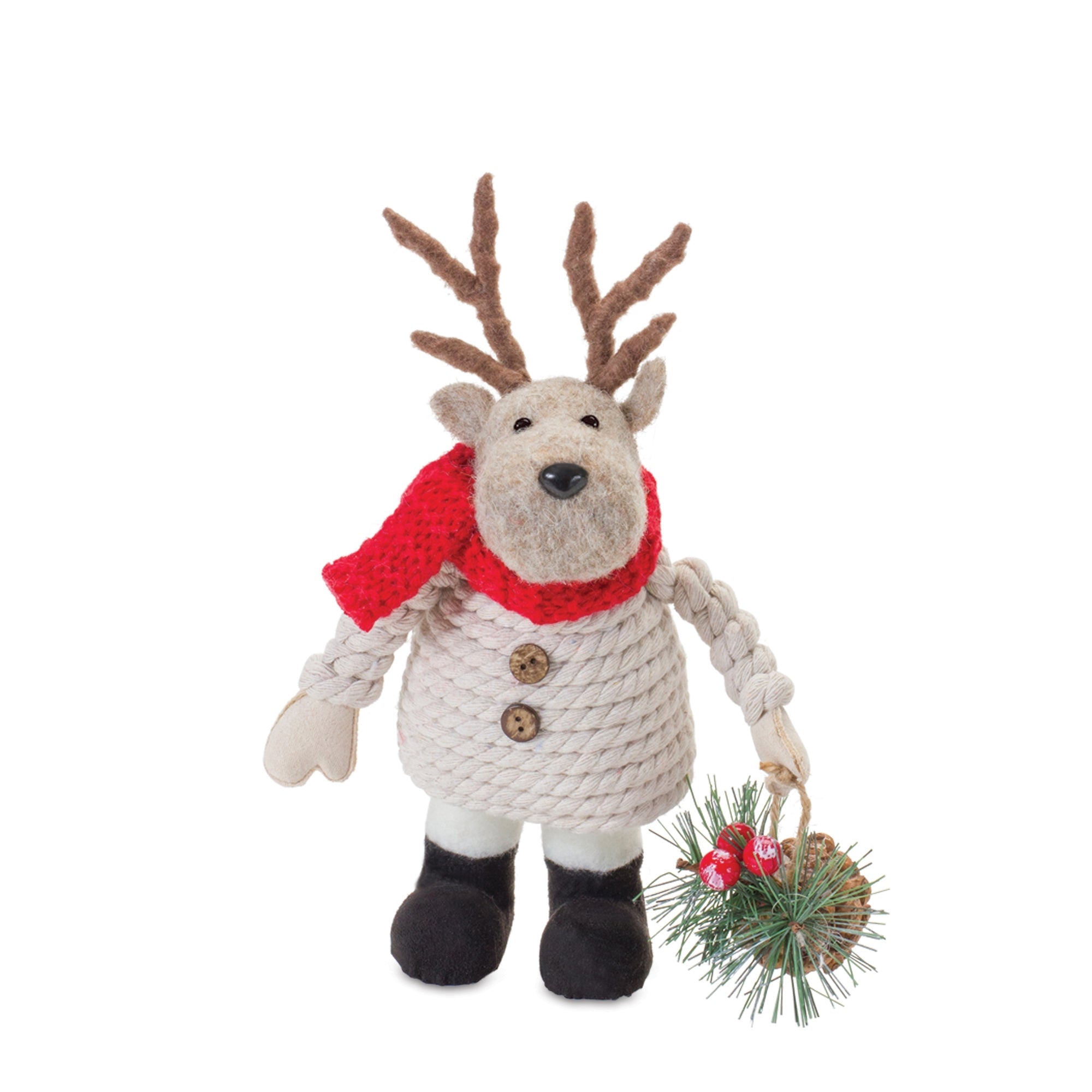 Plush Santa Snowman and Moose (Set of 6)