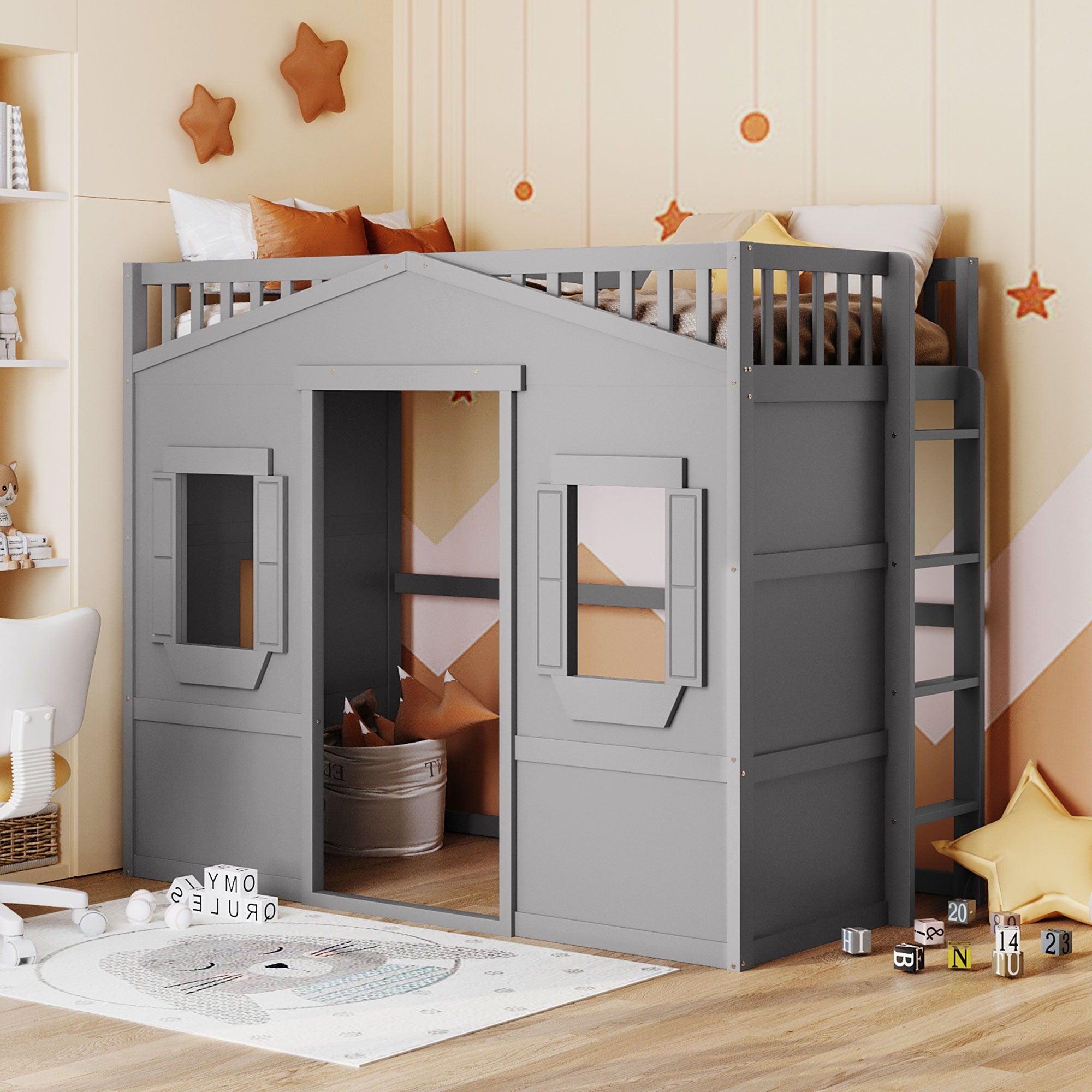House Loft Bed With Ladder